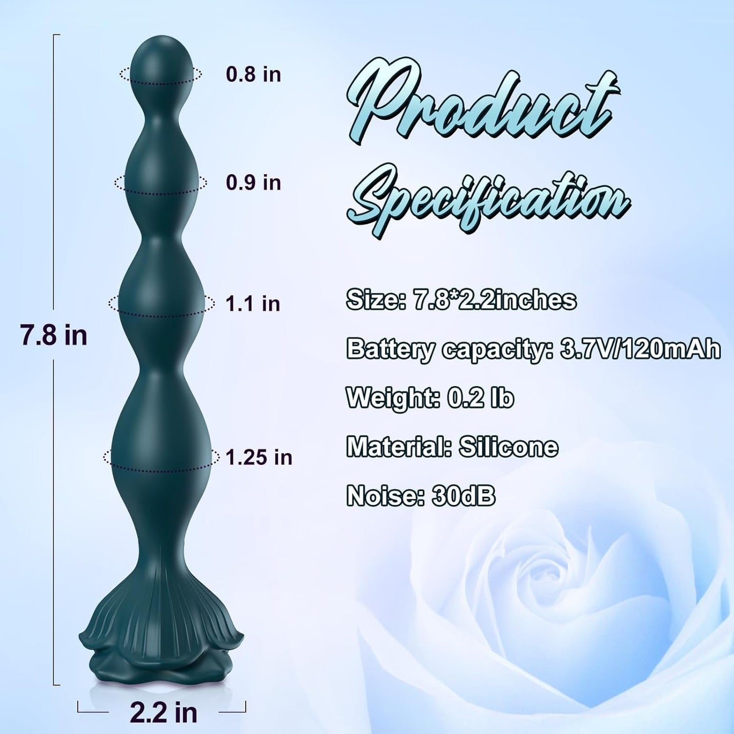 OceanKiss Prostate Massager Vibrator with 9 Modes - Vixen | Nova Network