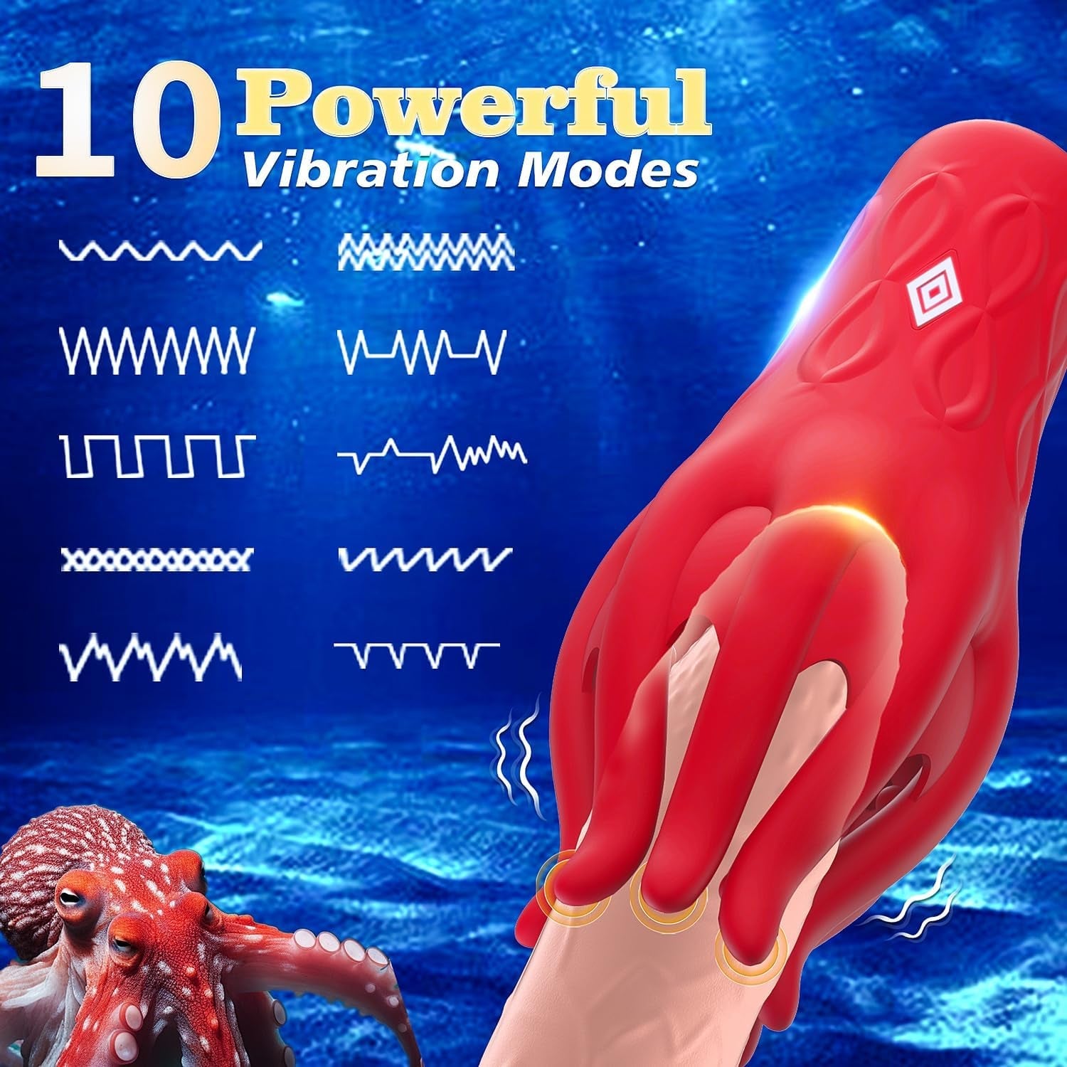 OctaPulse Male 360° Tentacle Vibrator - Vixen | Nova Network