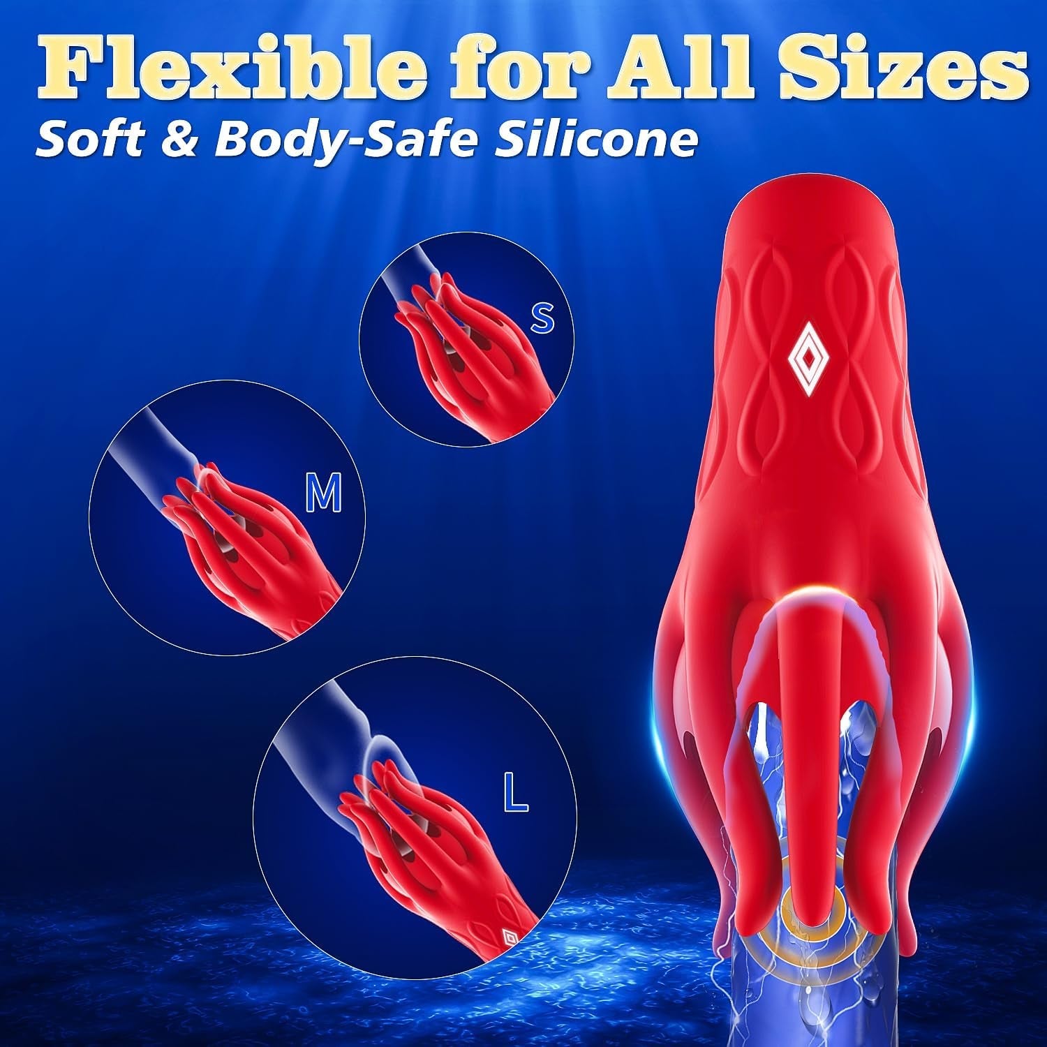 OctaPulse Male 360° Tentacle Vibrator - Vixen | Nova Network