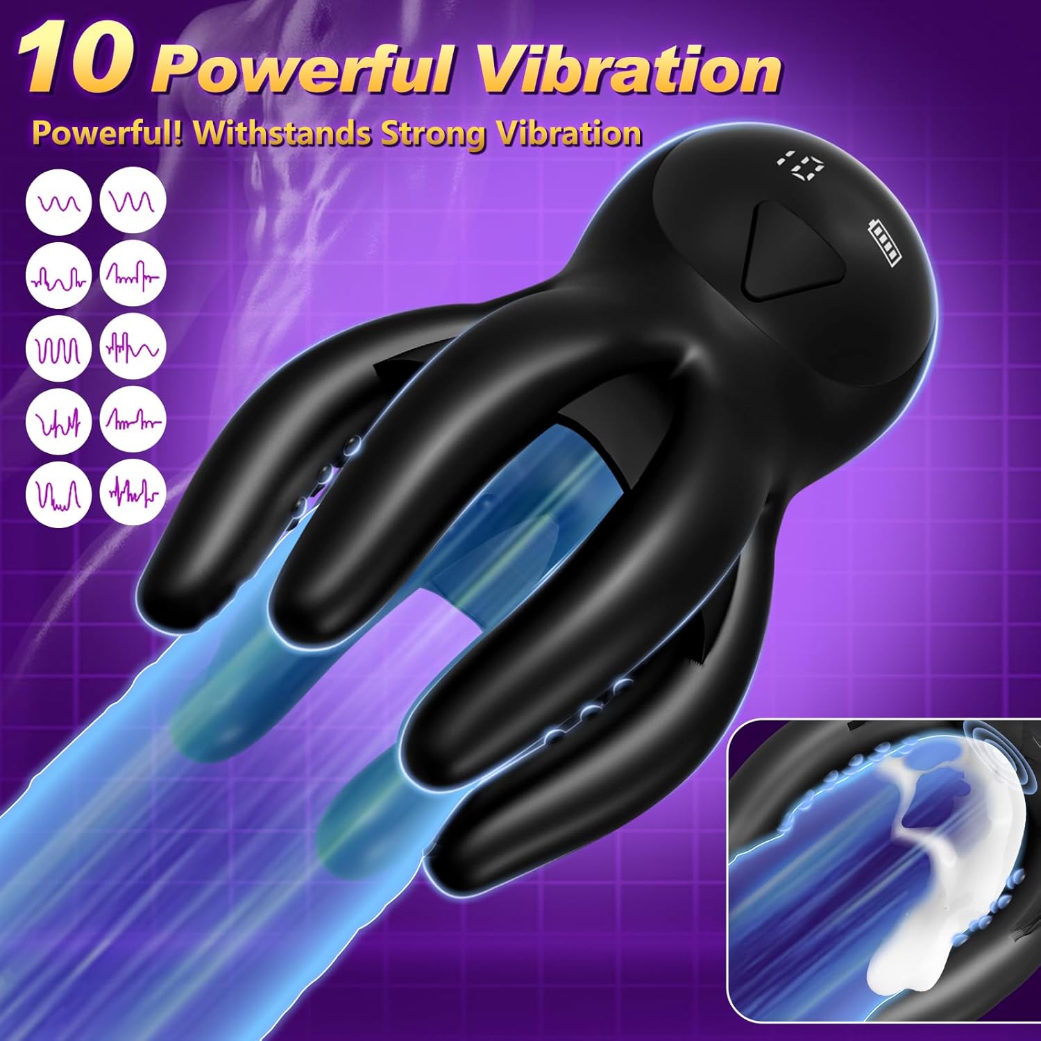 OctoGrip 360° Vibrating Male Trainer - Vixen | Nova Network