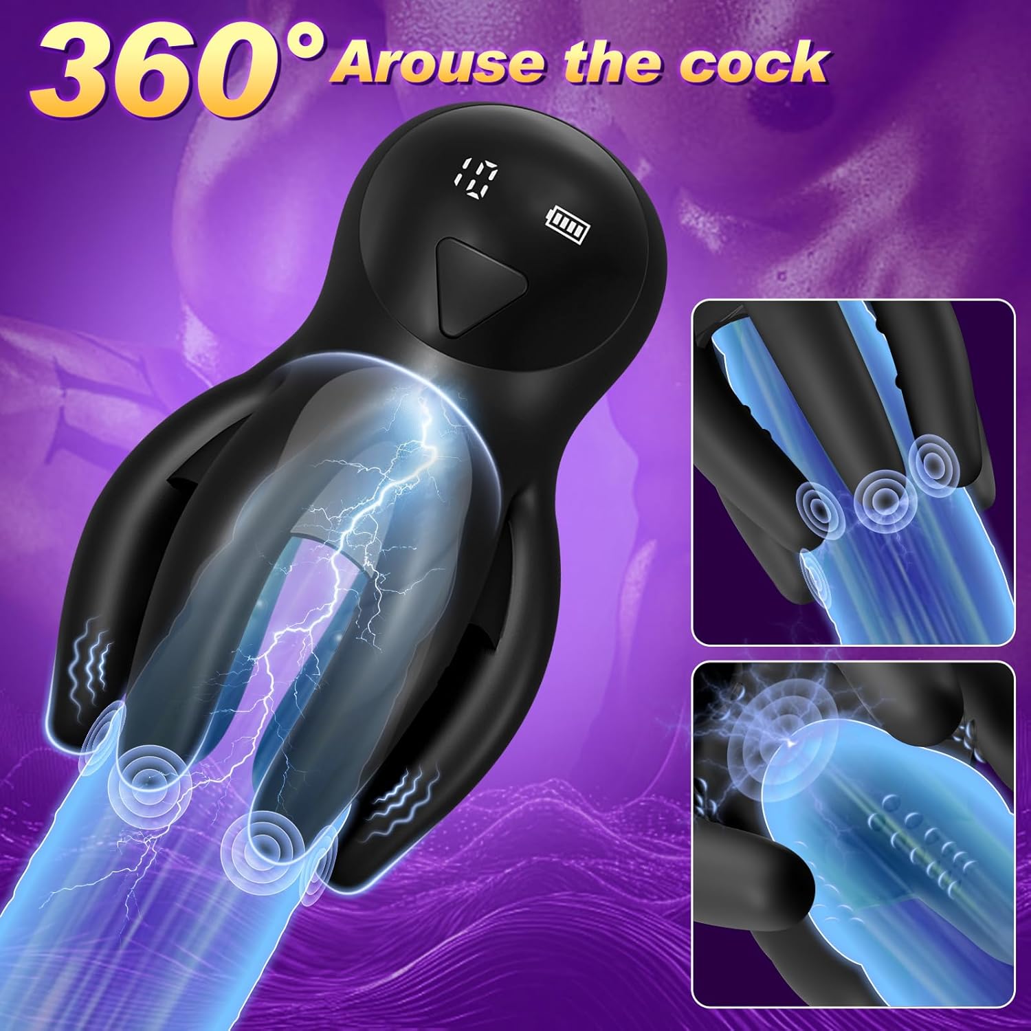 OctoGrip 360° Vibrating Male Trainer - Vixen | Nova Network