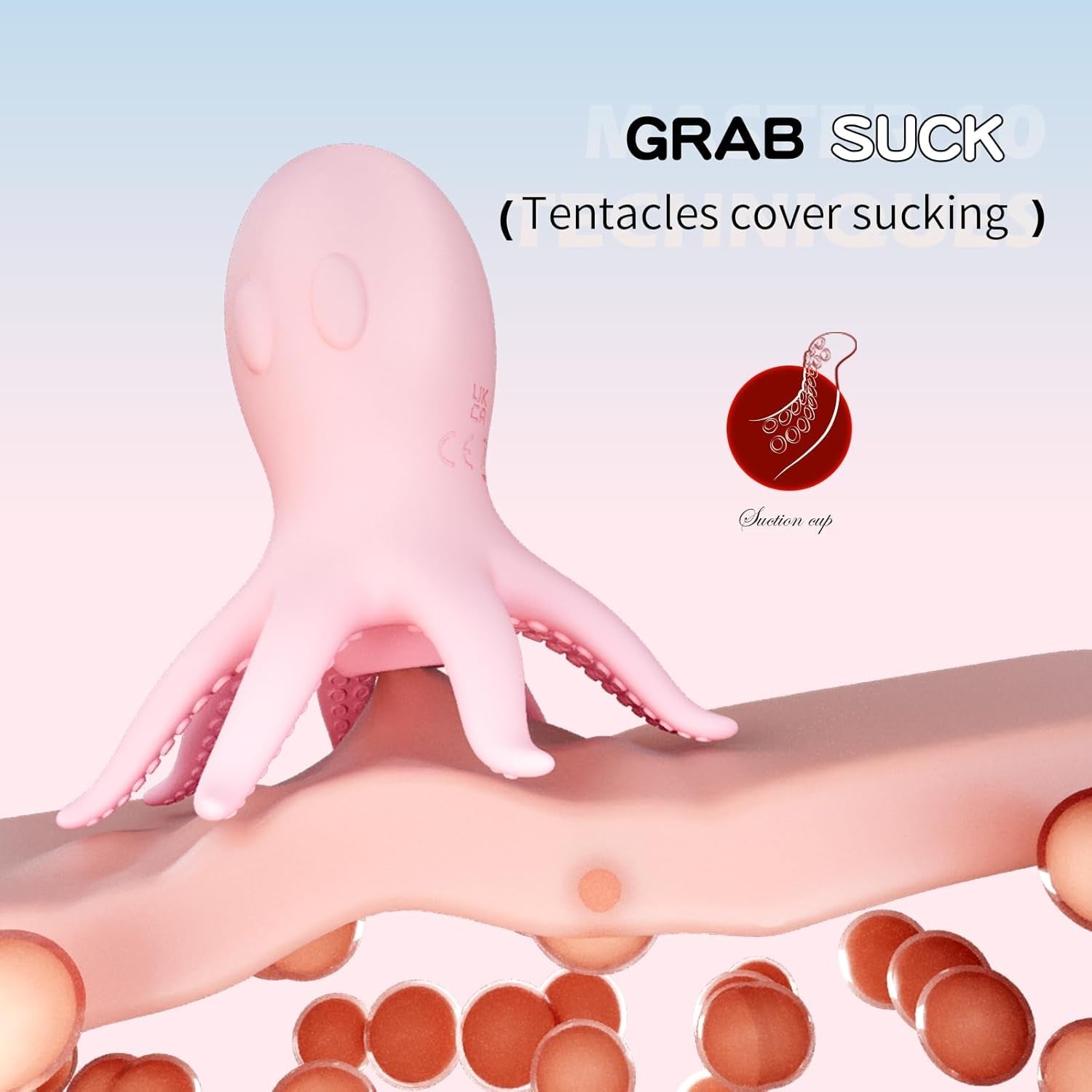 OctoTease Multi - Zone Octopus Nipple Vibrator - Vixen | Nova Network
