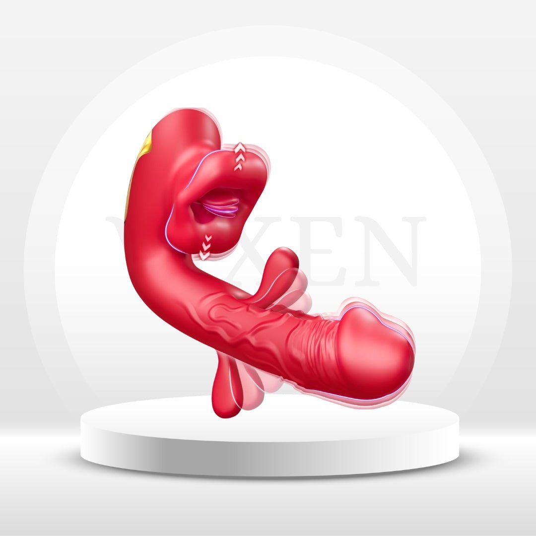 OmniLuxe 4 - in - 1 G - Spot Vibrator | Lick, Suction & Tap - Vixen | Nova Network