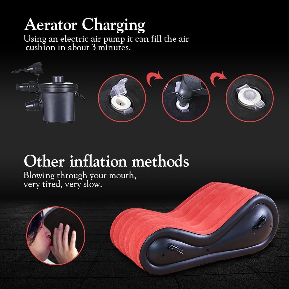 OnyxBond Inflatable Sex Sofa with Cuffs - Vixen | Nova Network