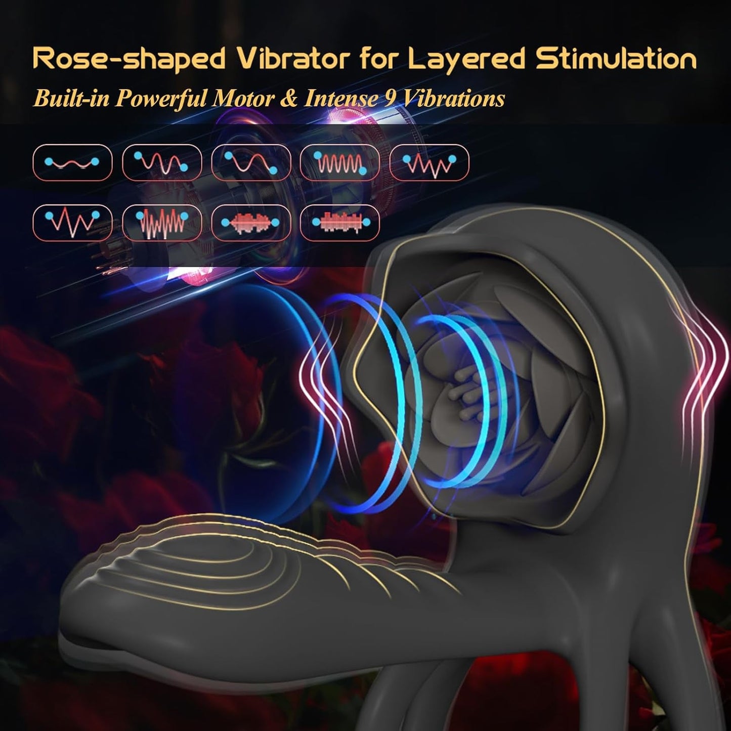 OnyxQuartet Penis Extender Cock Ring Clit Stim 9 Modes - Vixen | Nova Network