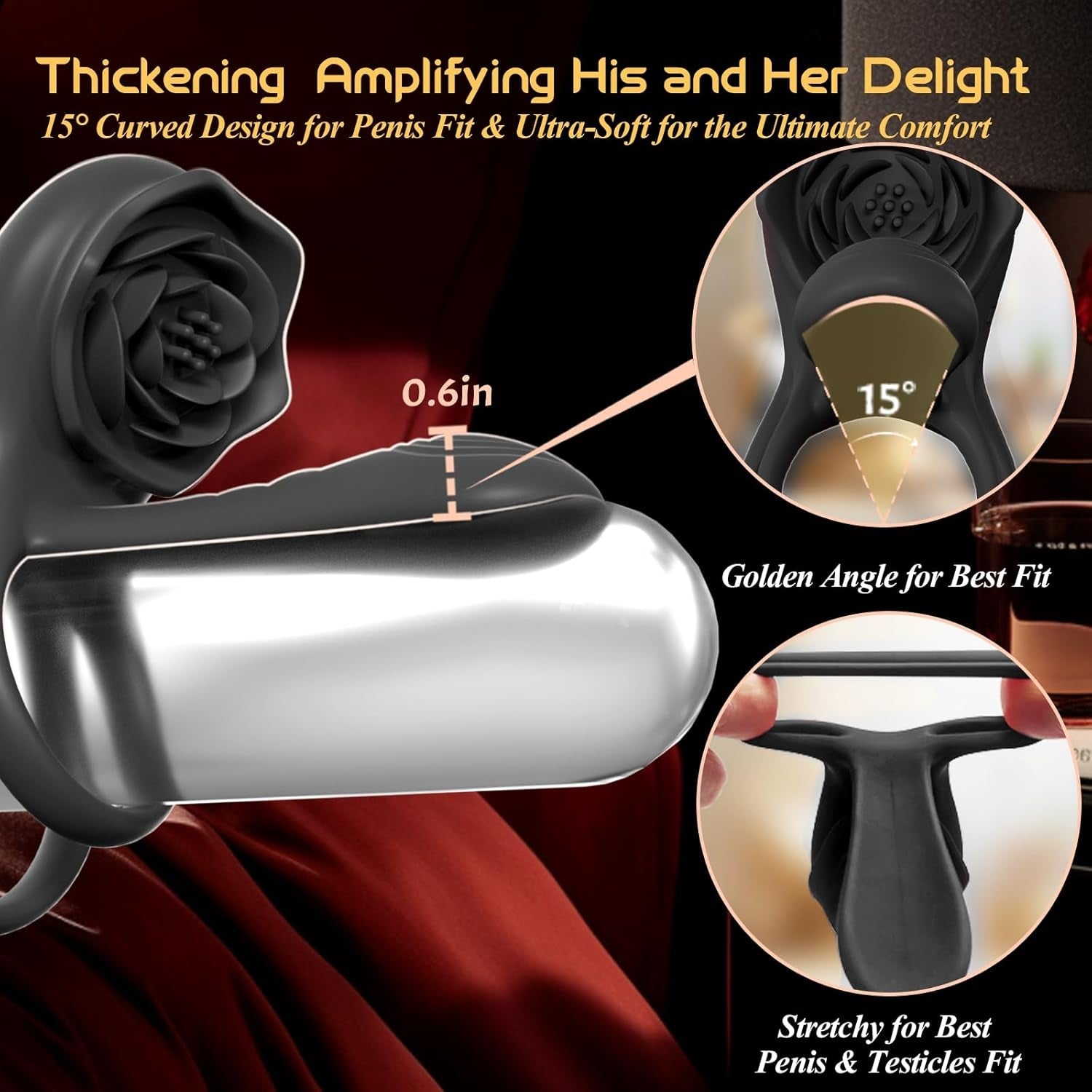 OnyxQuartet Penis Extender Cock Ring Clit Stim 9 Modes - Vixen | Nova Network