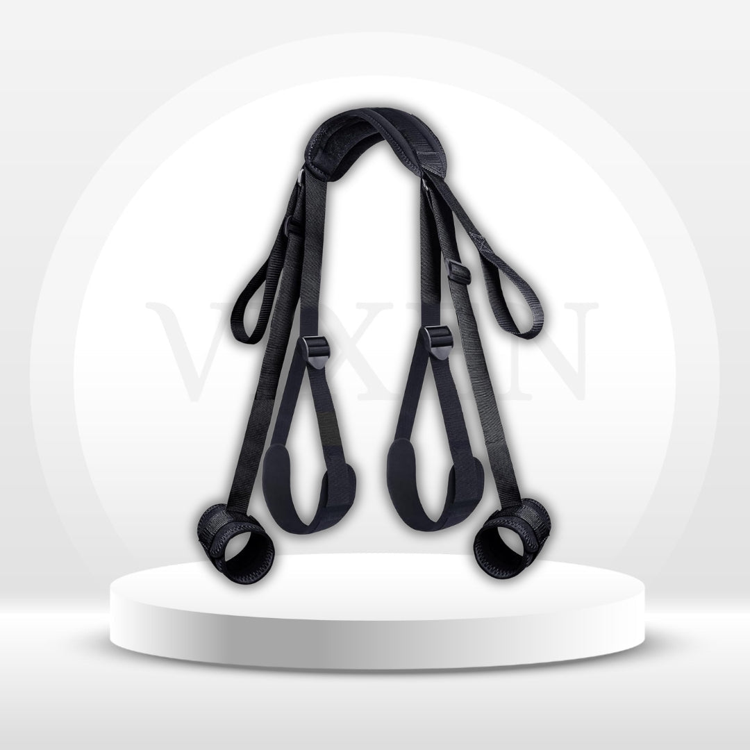 OpenAccess Neck-to-Thigh Sex Sling – Adjustable Cuffs & Straps - Vixen Adult Playroom