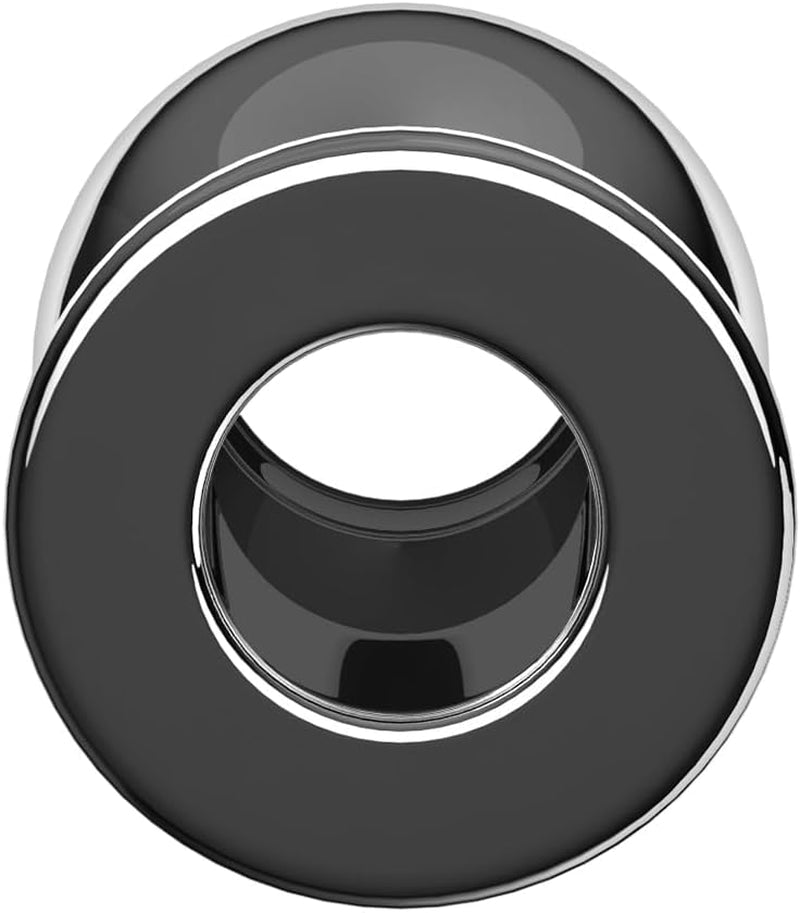 OpenSteel Hollow Tunnel Metal Butt Plug in Stainless Steel - Vixen Adult Playroom