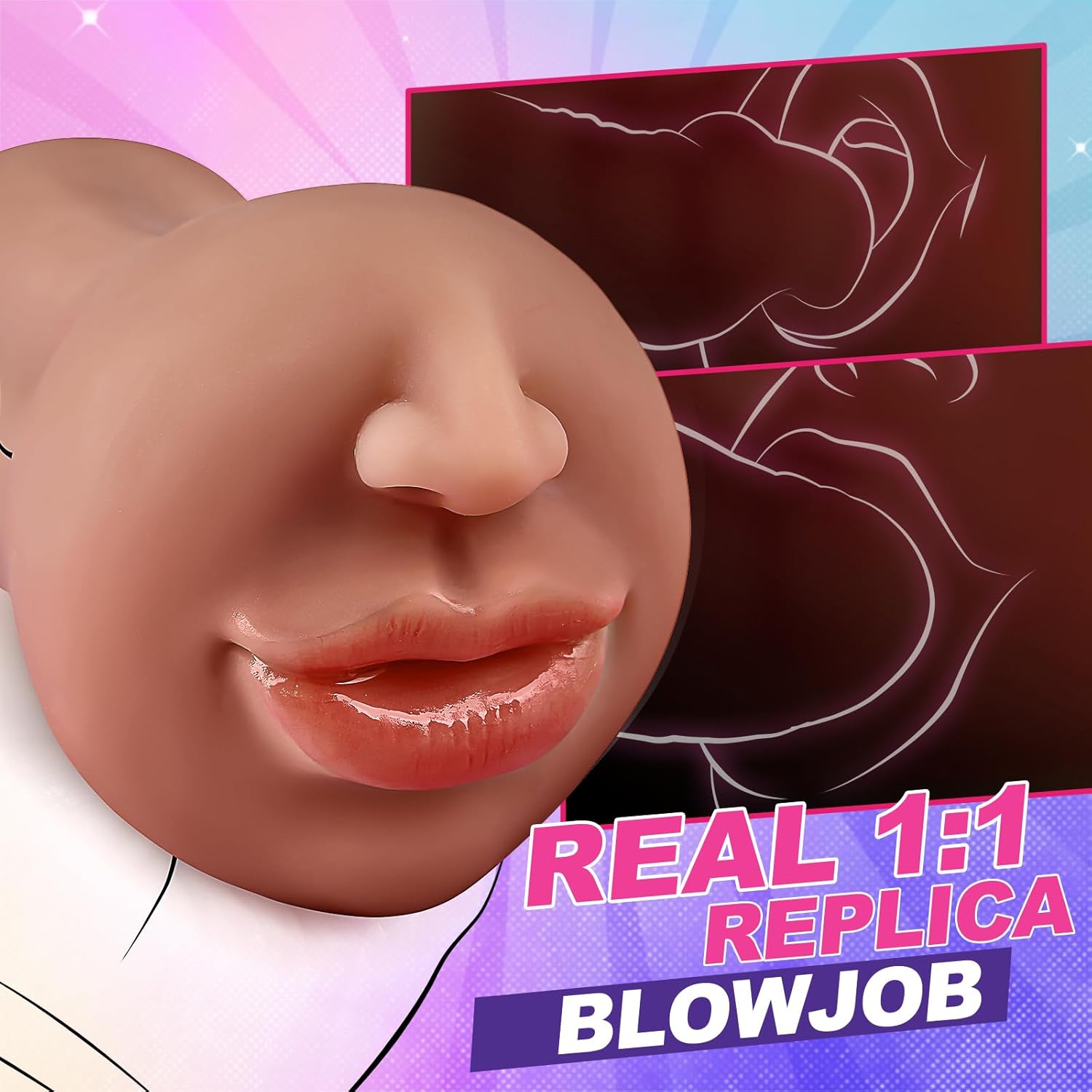 OralObsession Deep Throat Vibrating BJ Stroker - Vixen | Nova Network