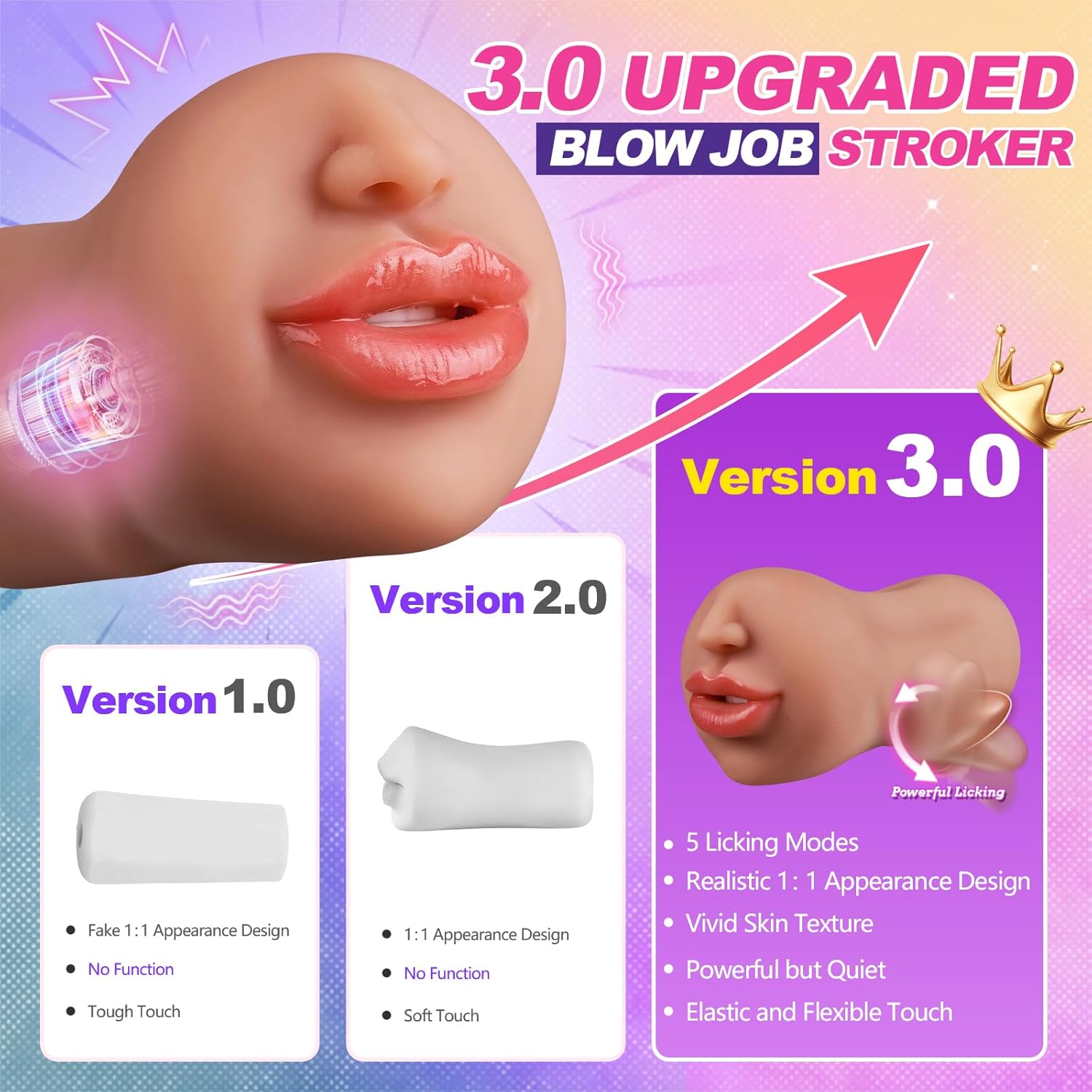 OralObsession Deep Throat Vibrating BJ Stroker - Vixen | Nova Network