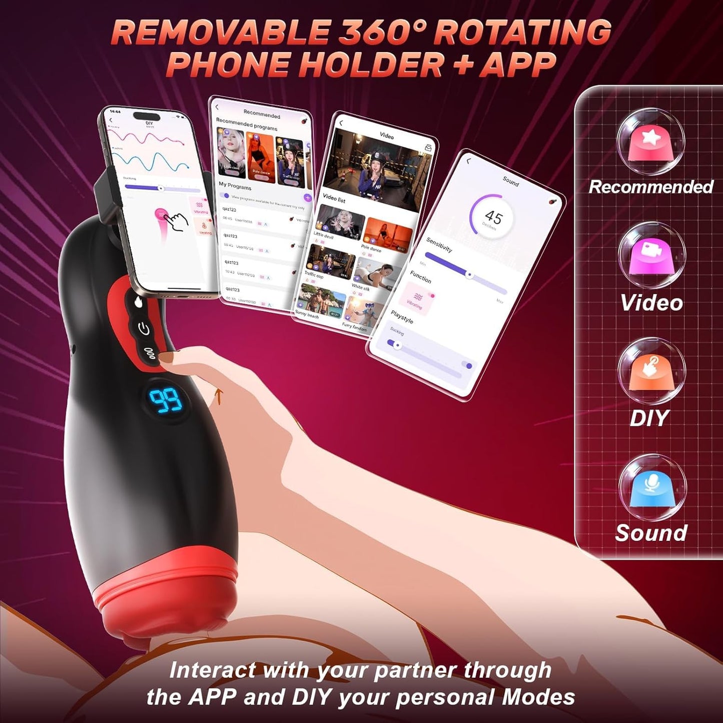 OralSync Heated Stroker Pro - Vixen | Nova Network