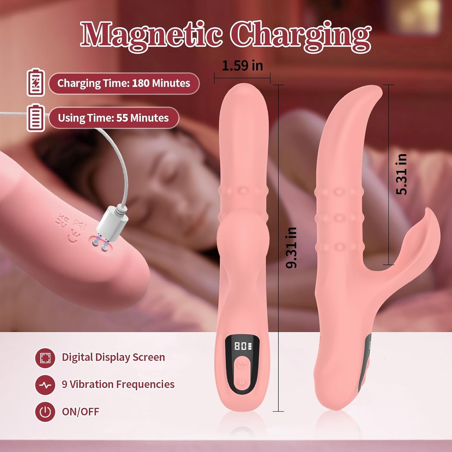 OrbitalHare Rotating Bead Rabbit Vibrator - Vixen | Nova Network