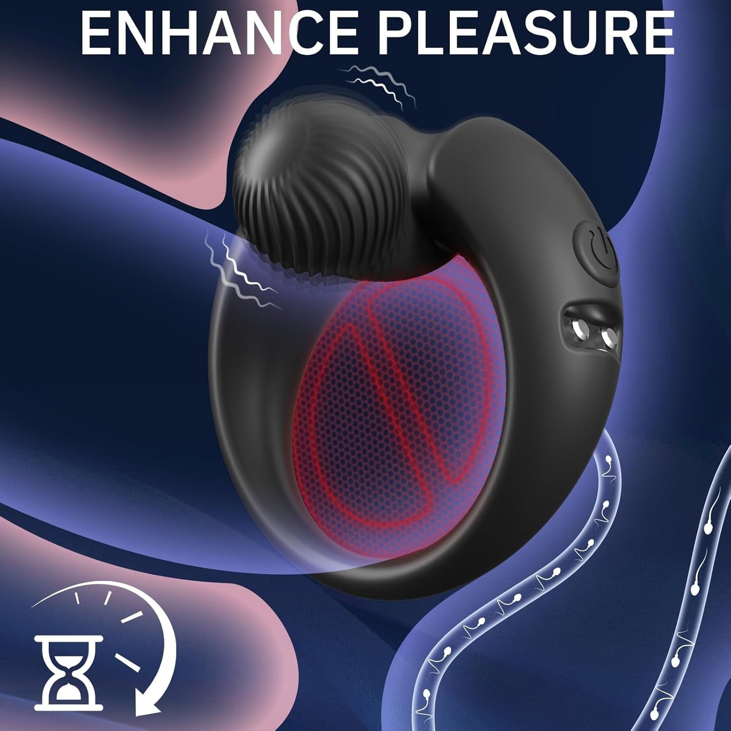OrbitBead Vibrating Cock Ring & Clitoral Stimulator - Vixen | Nova Network