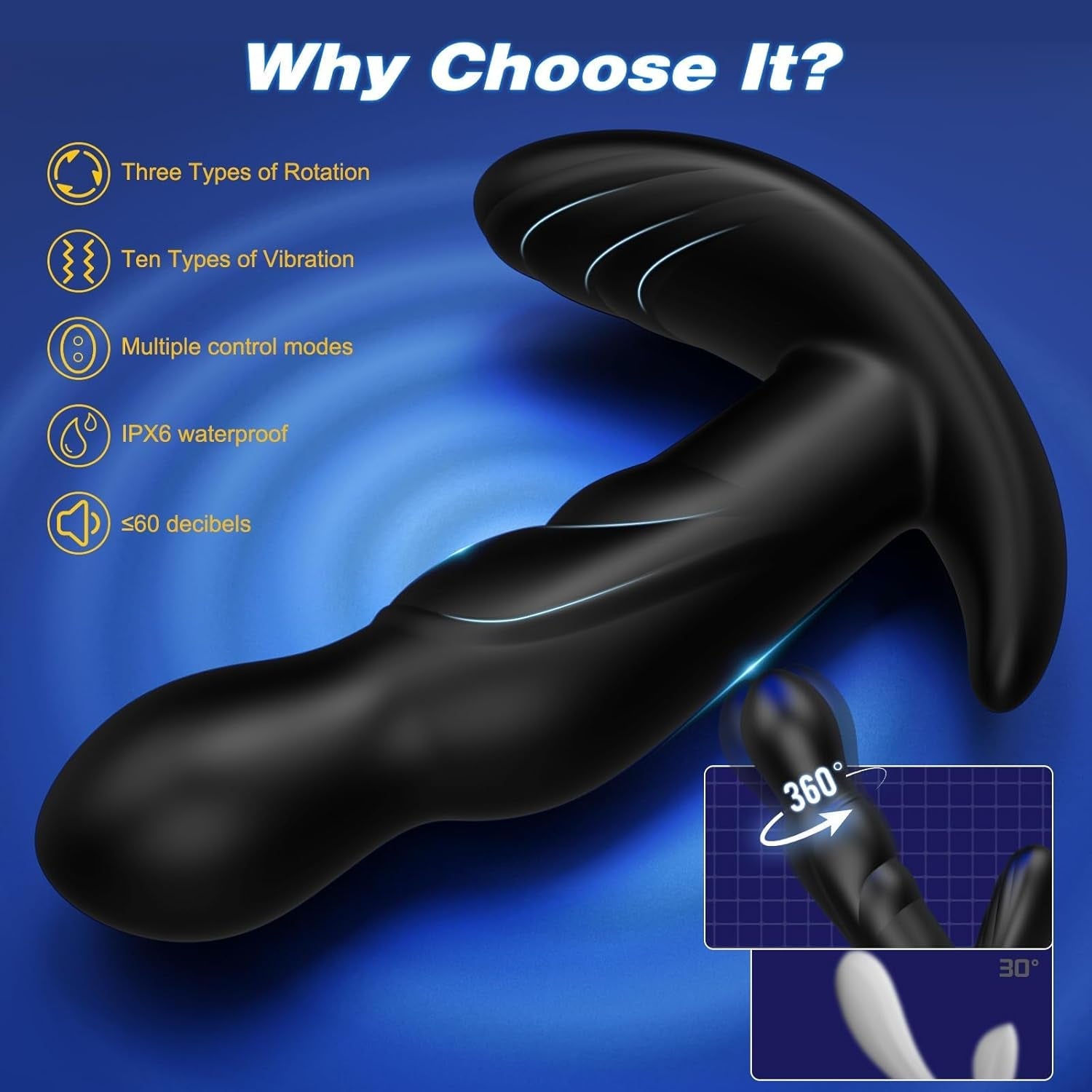 OrbitBliss 360° Rotating Prostate Massager | Remote Vibe - Vixen | Nova Network