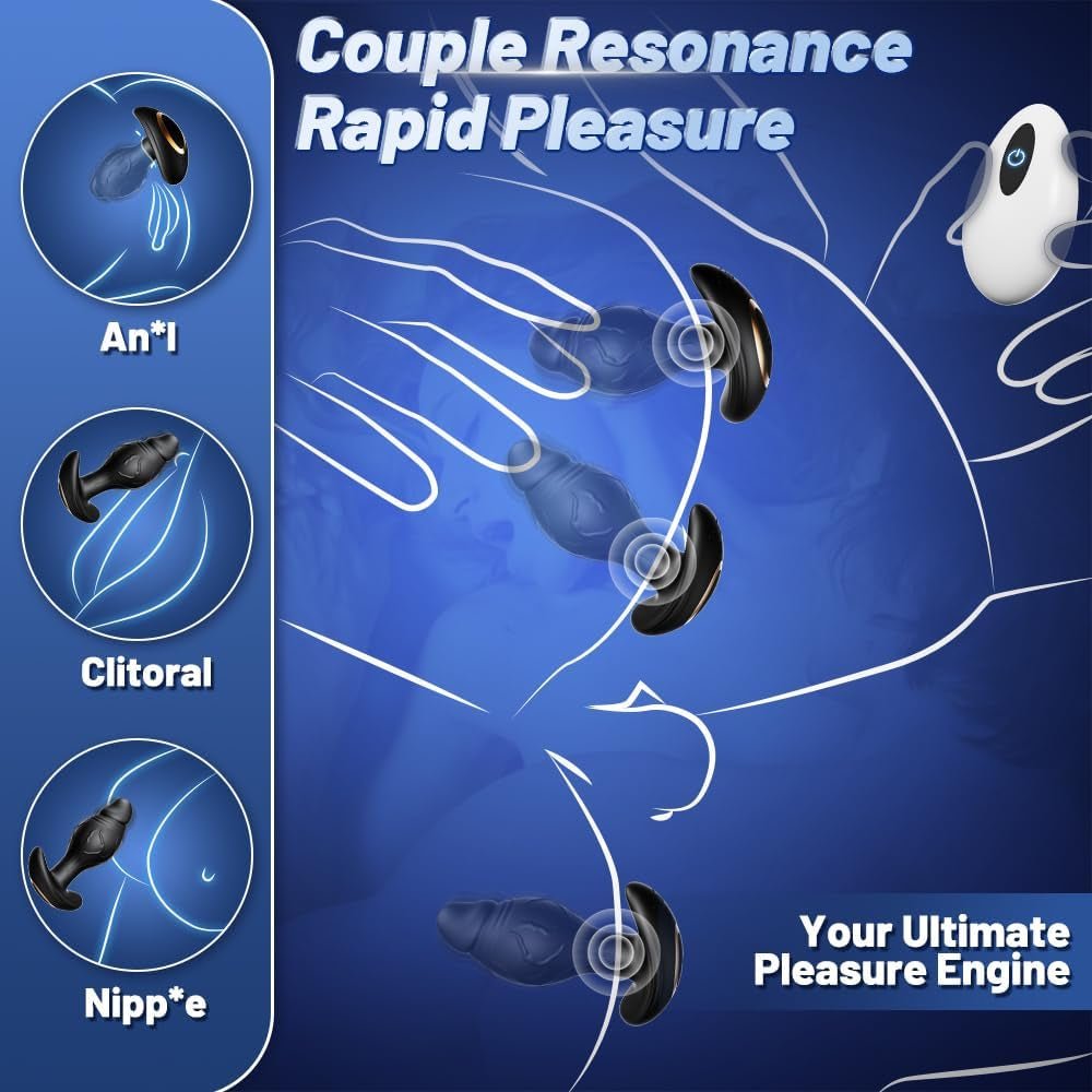 OrbitLush AI Sync Rotating Prostate Vibrator Butt Plug - Vixen | Nova Network