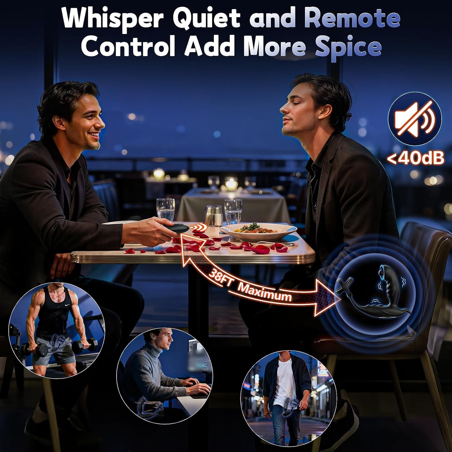 OrbitNoir Thrusting Prostate Massager Cock Ring 7 Modes - Vixen | Nova Network