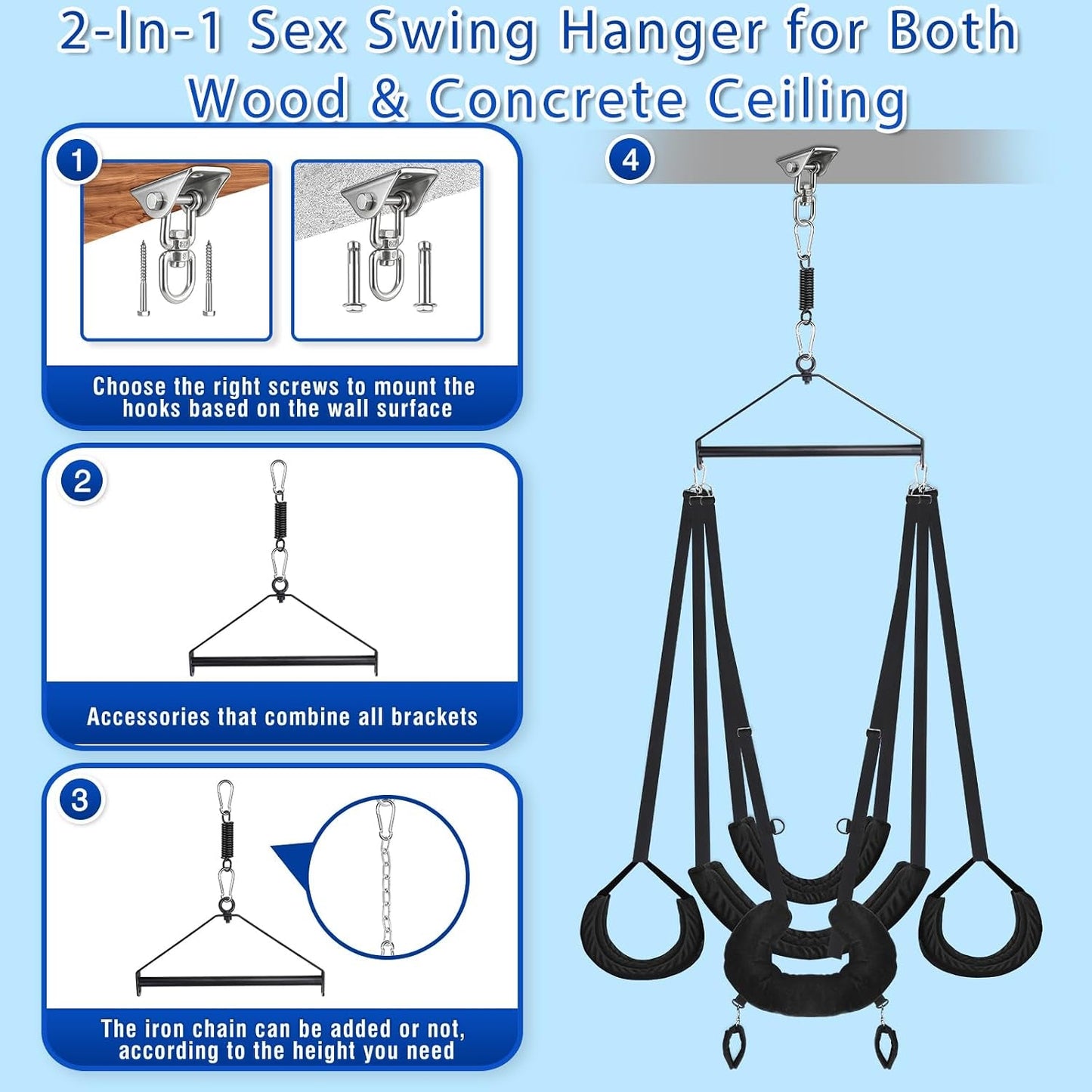 OrbitSling 360° Ceiling Sex Swing - Vixen Adult Playroom