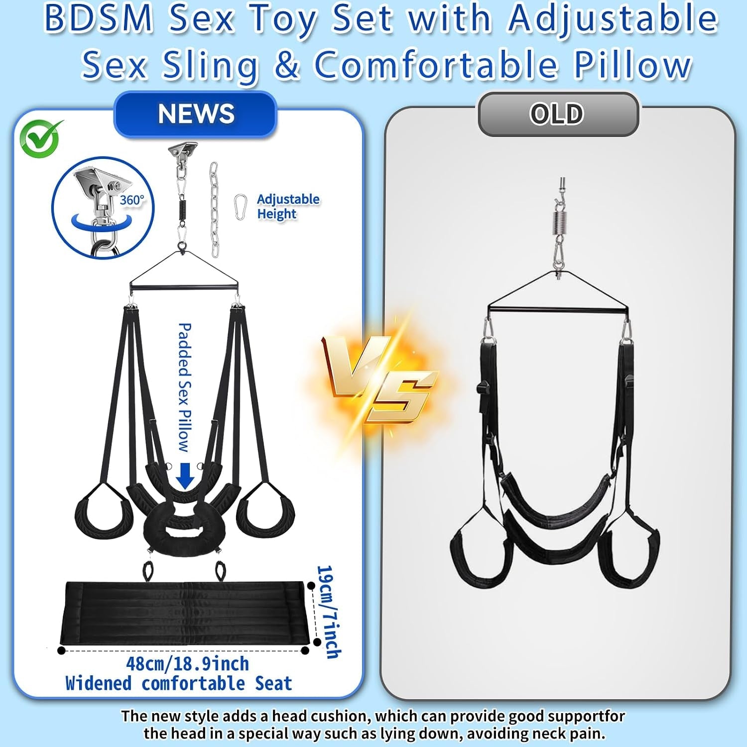 OrbitSling 360° Ceiling Sex Swing - Vixen Adult Playroom