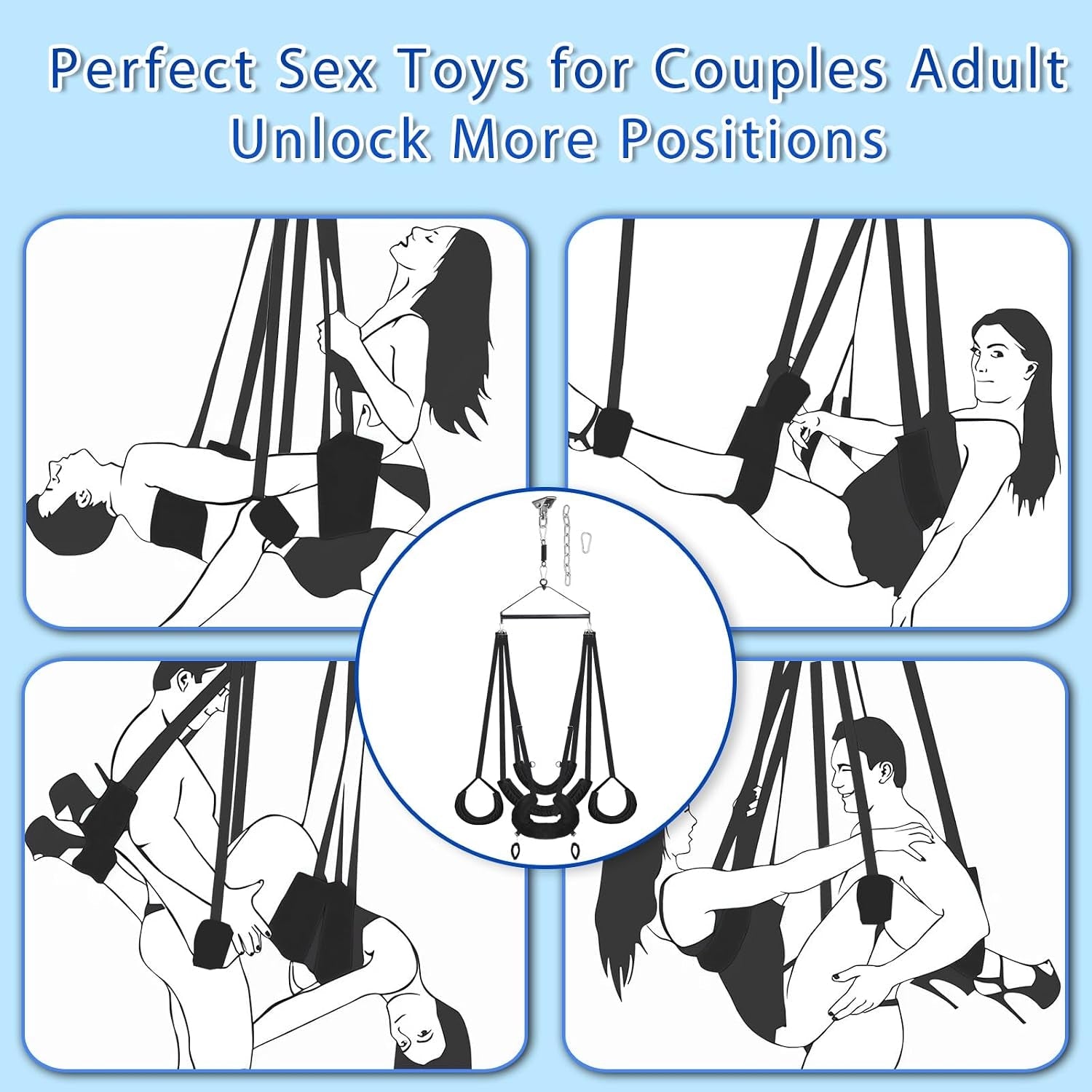 OrbitSling 360° Ceiling Sex Swing - Vixen Adult Playroom