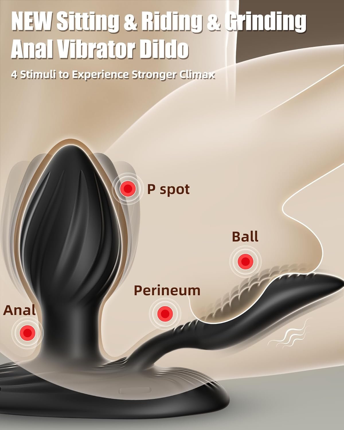 OrbitThrone 360° Rotating Prostate Massager Riding 9 Spin + 9 Vibe - Vixen | Nova Network