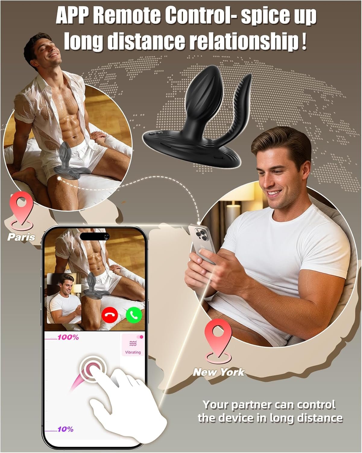 OrbitThrone 360° Rotating Prostate Massager Riding 9 Spin + 9 Vibe - Vixen | Nova Network