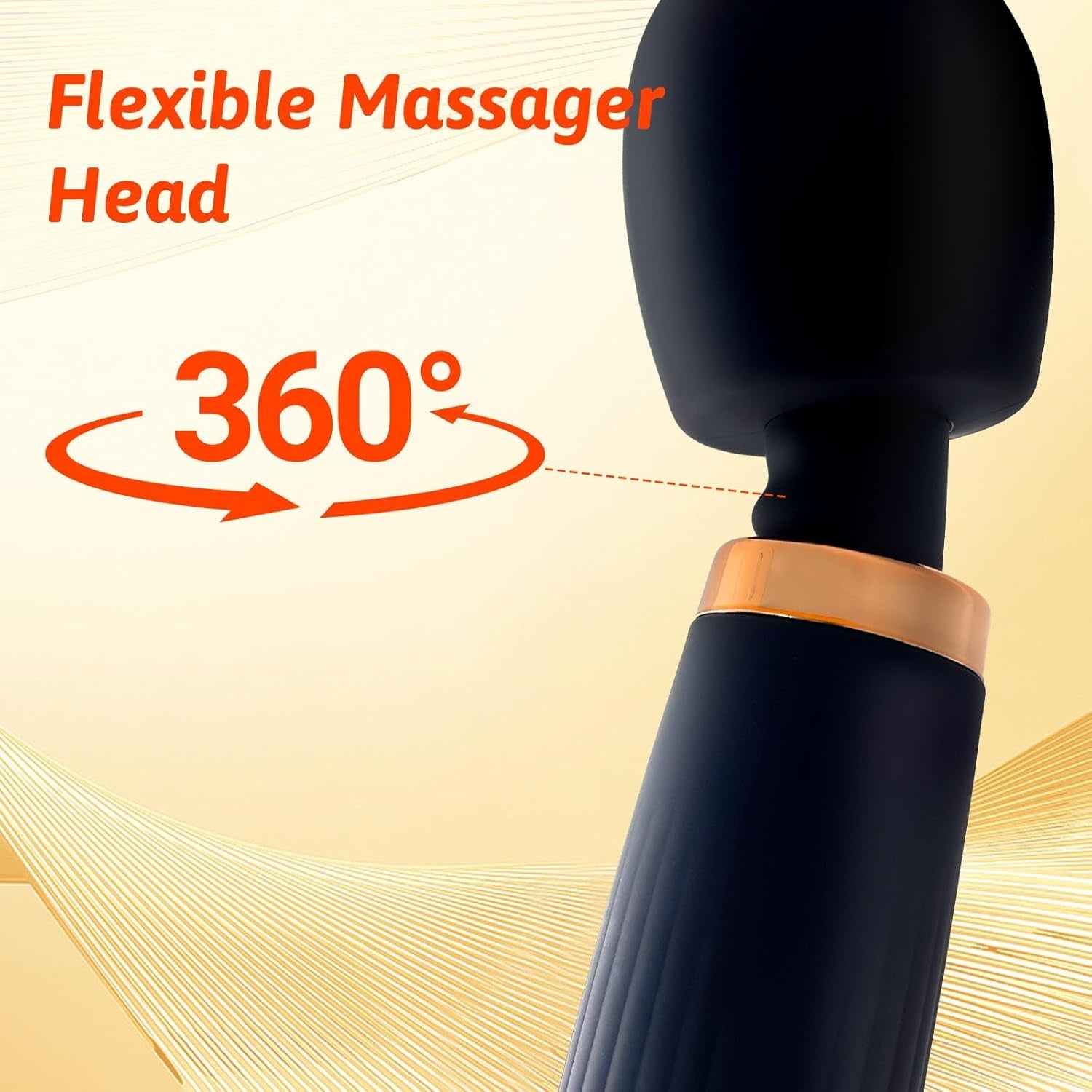 OrbLux Premium 10 Pattern Wand Massager Vibrator - Vixen | Nova Network