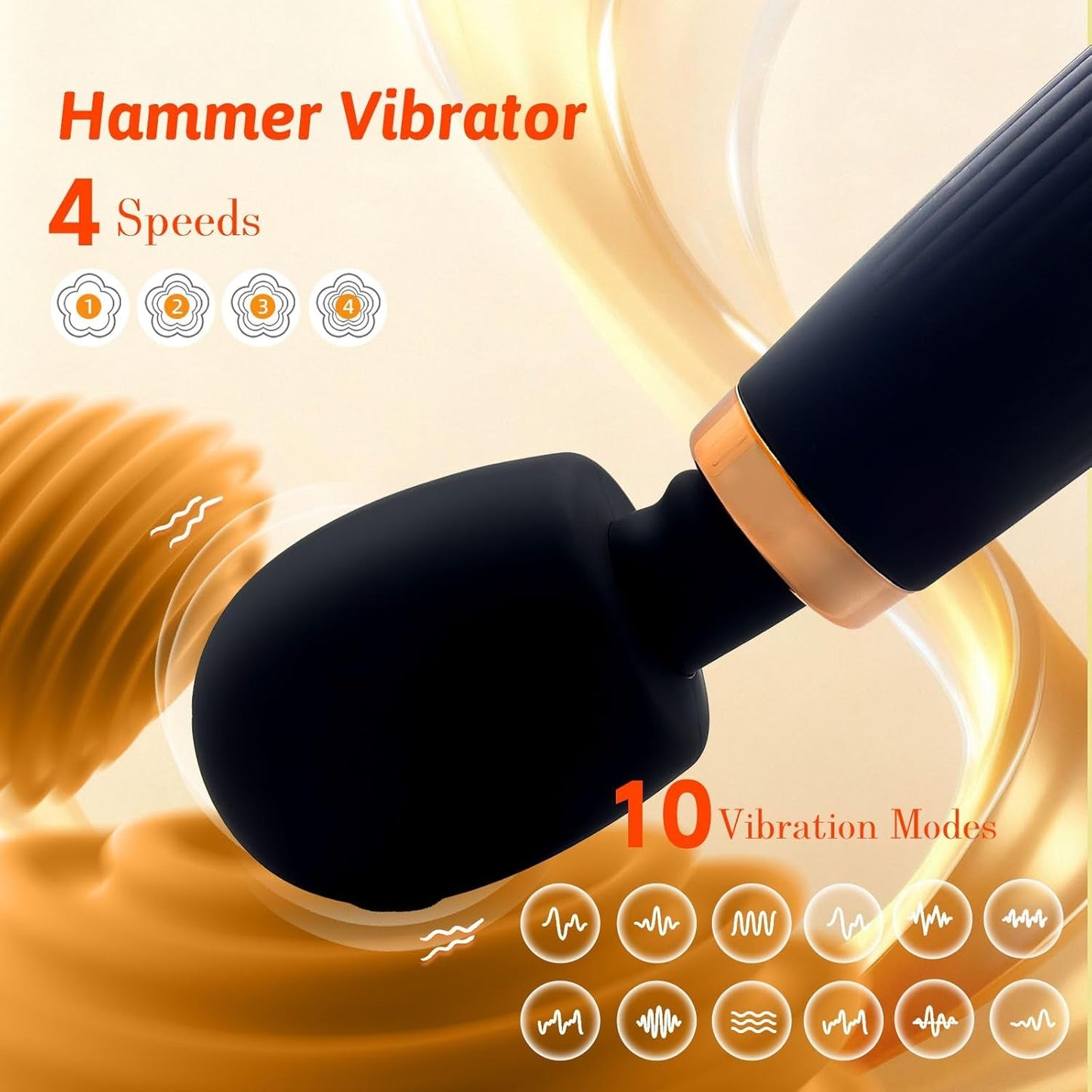 OrbLux Premium 10 Pattern Wand Massager Vibrator - Vixen | Nova Network