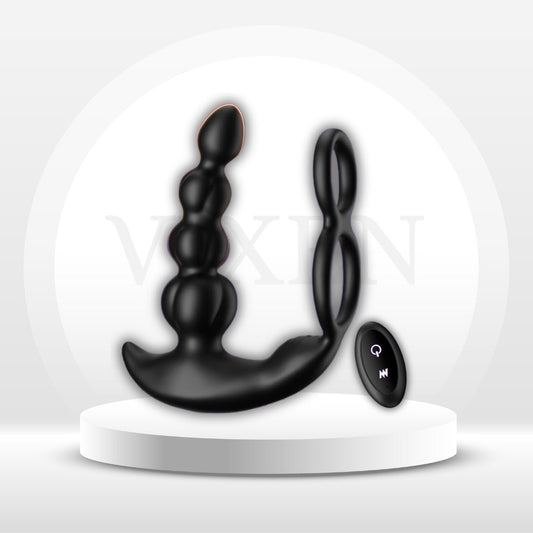 P - Glide 5 - in - 1 Prostate Massager with Cock Ring - Vixen | Nova Network