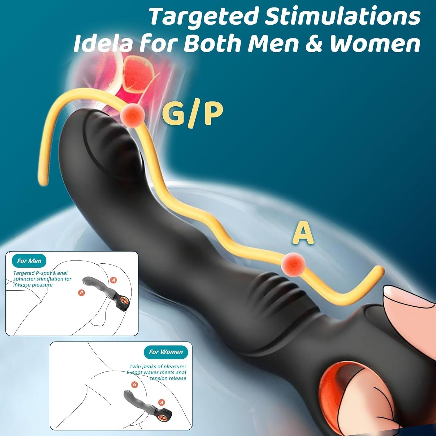 PalmPulse Beginner Prostate Massager Vibrator - Vixen | Nova Network