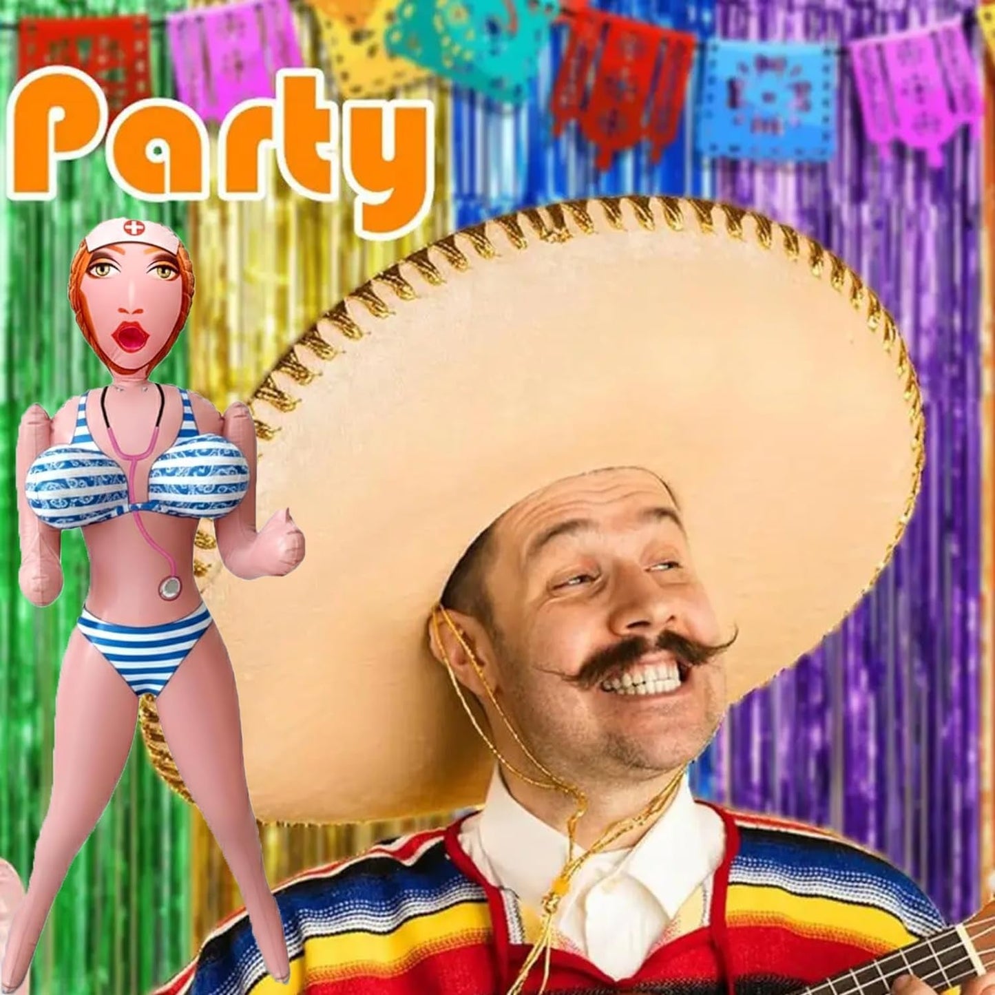 PartyDoll Inflatable Doll Bachelors Gag Gift - Vixen | Nova Network