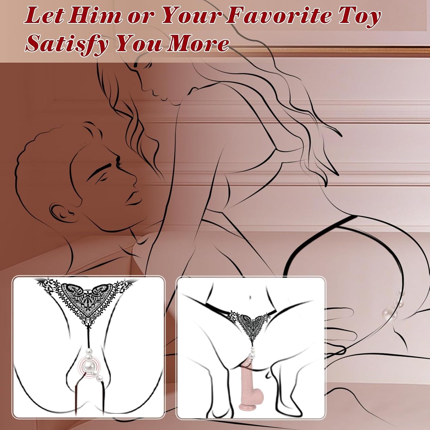 PearlLine Wearable Panty Vibrator | App & Remote, 9 Modes - Vixen Adult Playroom