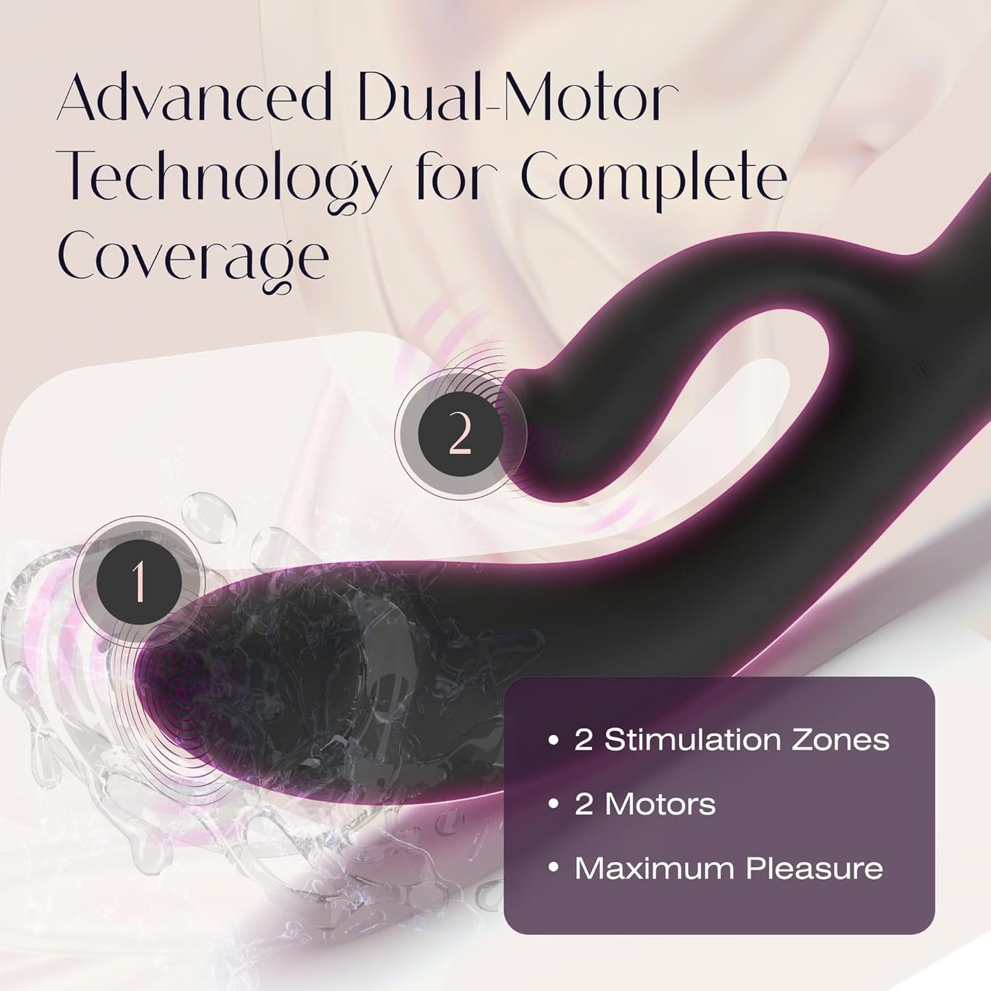 PearLush Dual Motor Rabbit Vibrator - Vixen | Nova Network