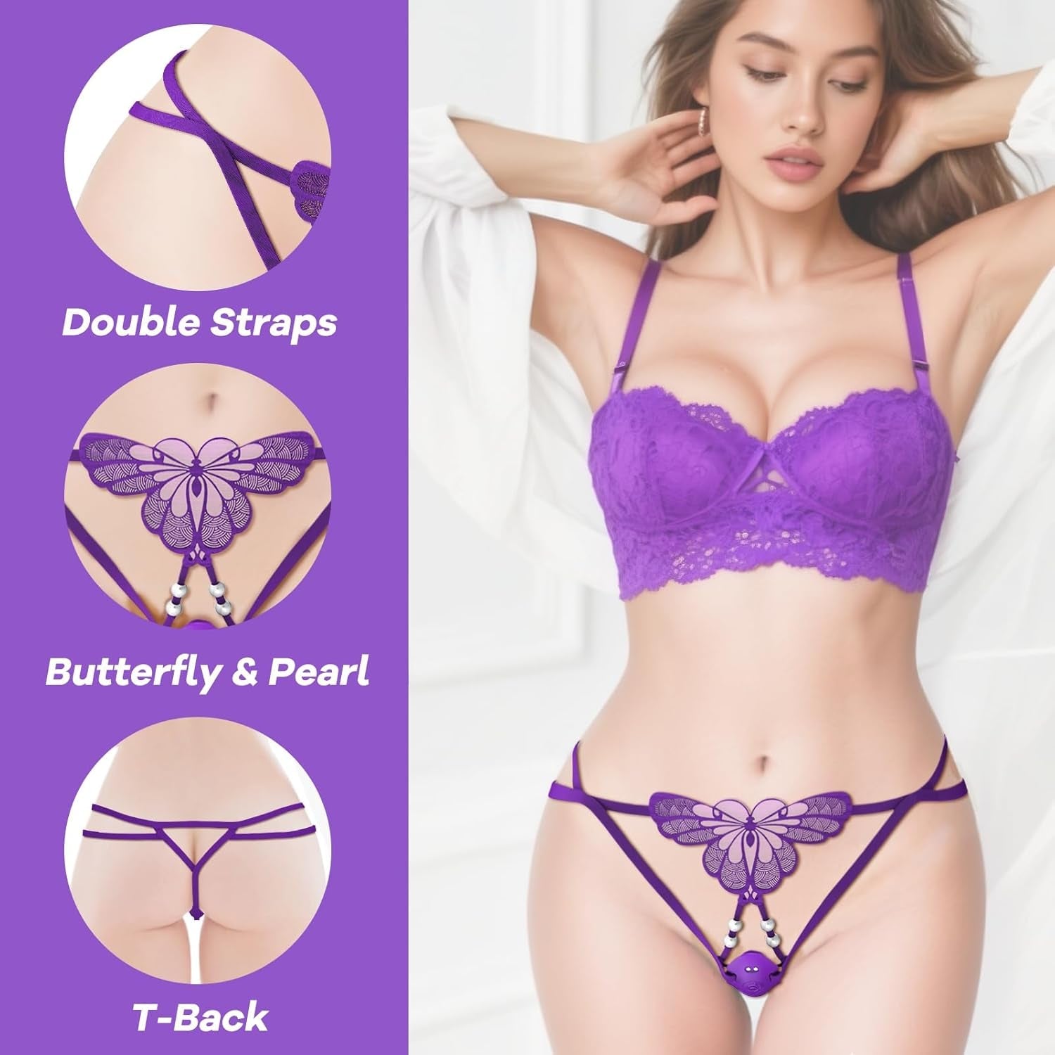 PearlWing Wearable Vibrating G - String - Vixen | Nova Network