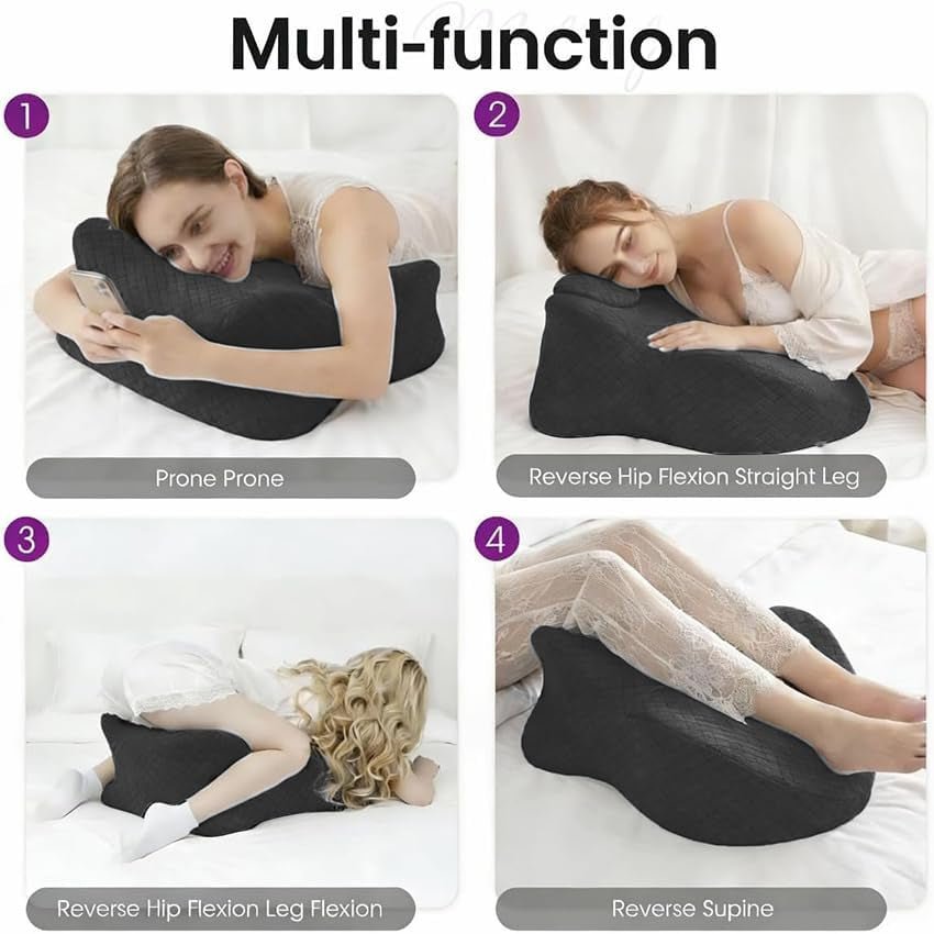 PerfectAngle 27° Sex Wedge Pillow – Memory Foam Position Support - Vixen Adult Playroom