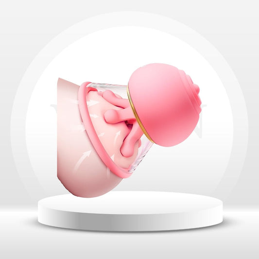 PetalClaw 3-in-1 Rose Nipple Sucker – Knead, Suck & Vibrate - Vixen Adult Playroom