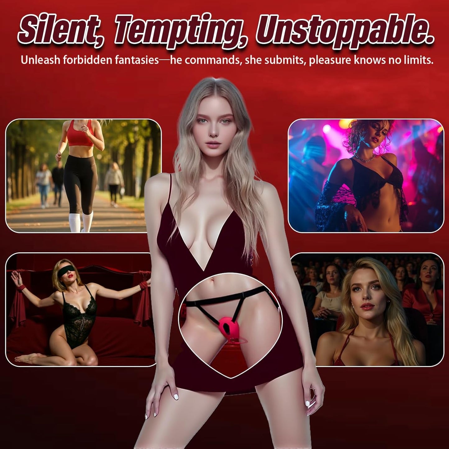 PetalCommand App/Remote Wearable Vibrator for Couples - Vixen Adult Playroom