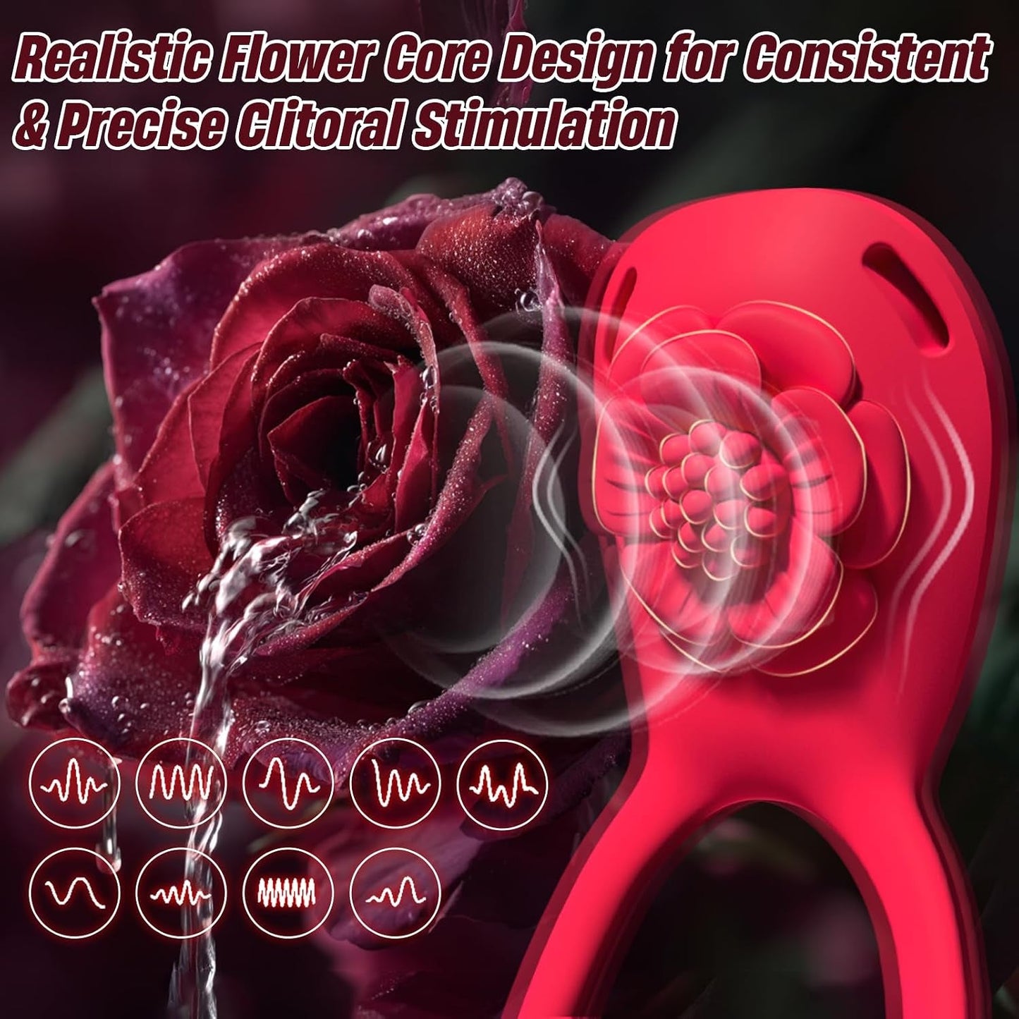 PetalCommand App/Remote Wearable Vibrator for Couples - Vixen Adult Playroom
