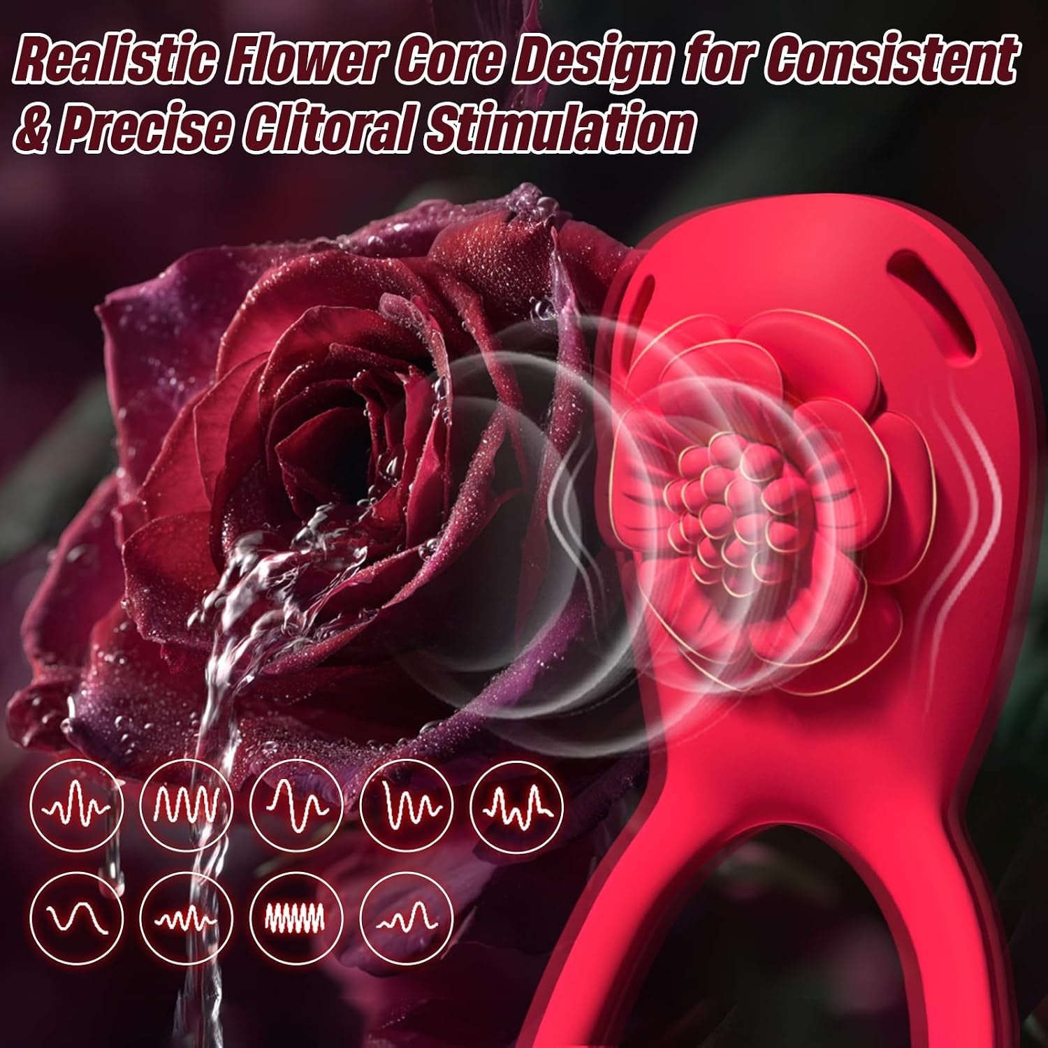 PetalCommand App/Remote Wearable Vibrator for Couples - Vixen Adult Playroom