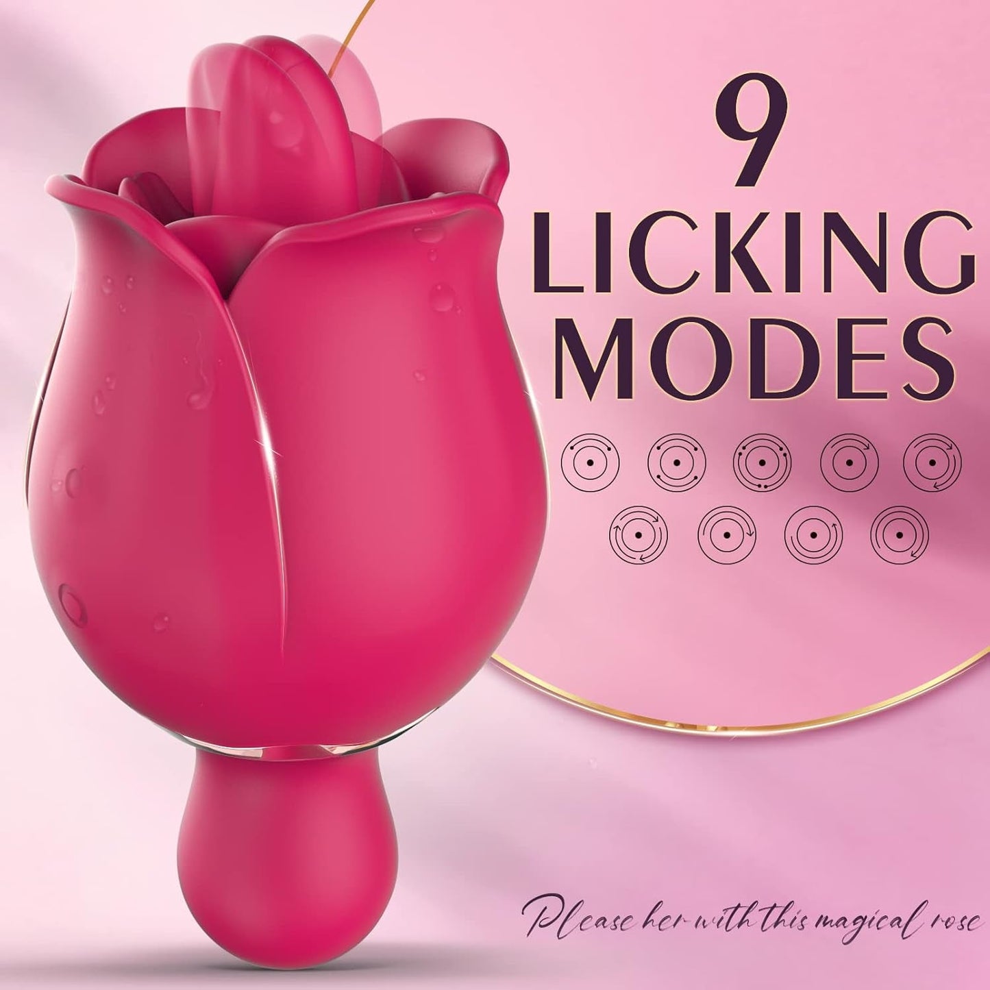 PetalLick Rose Tongue Licking Vibrator - Vixen | Nova Network