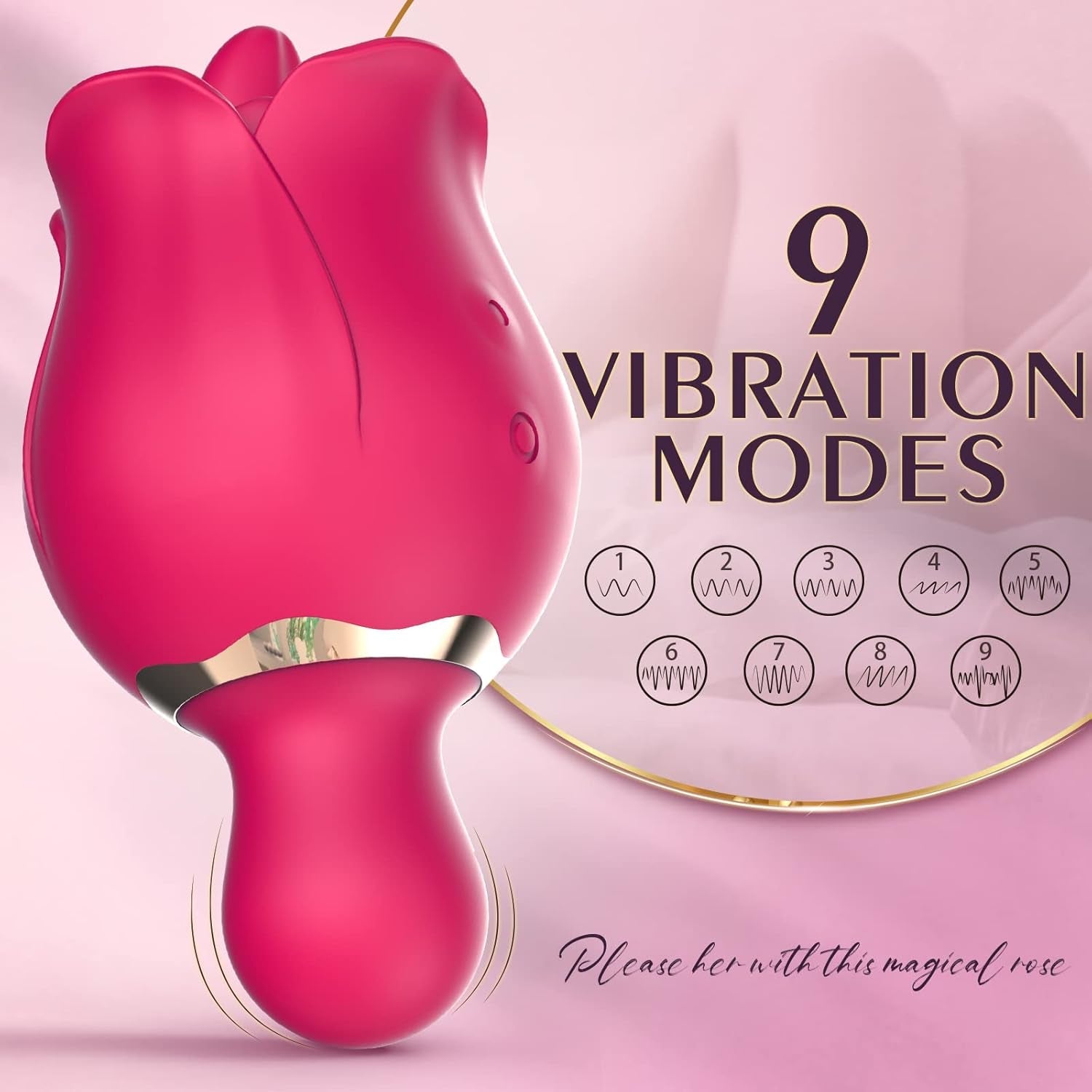 PetalLick Rose Tongue Licking Vibrator - Vixen | Nova Network