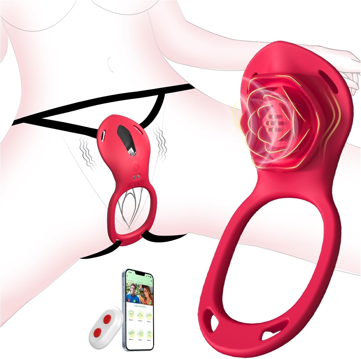 PetalLush Rose Couples Wearable Clitoral Vibrator - Vixen | Nova Network