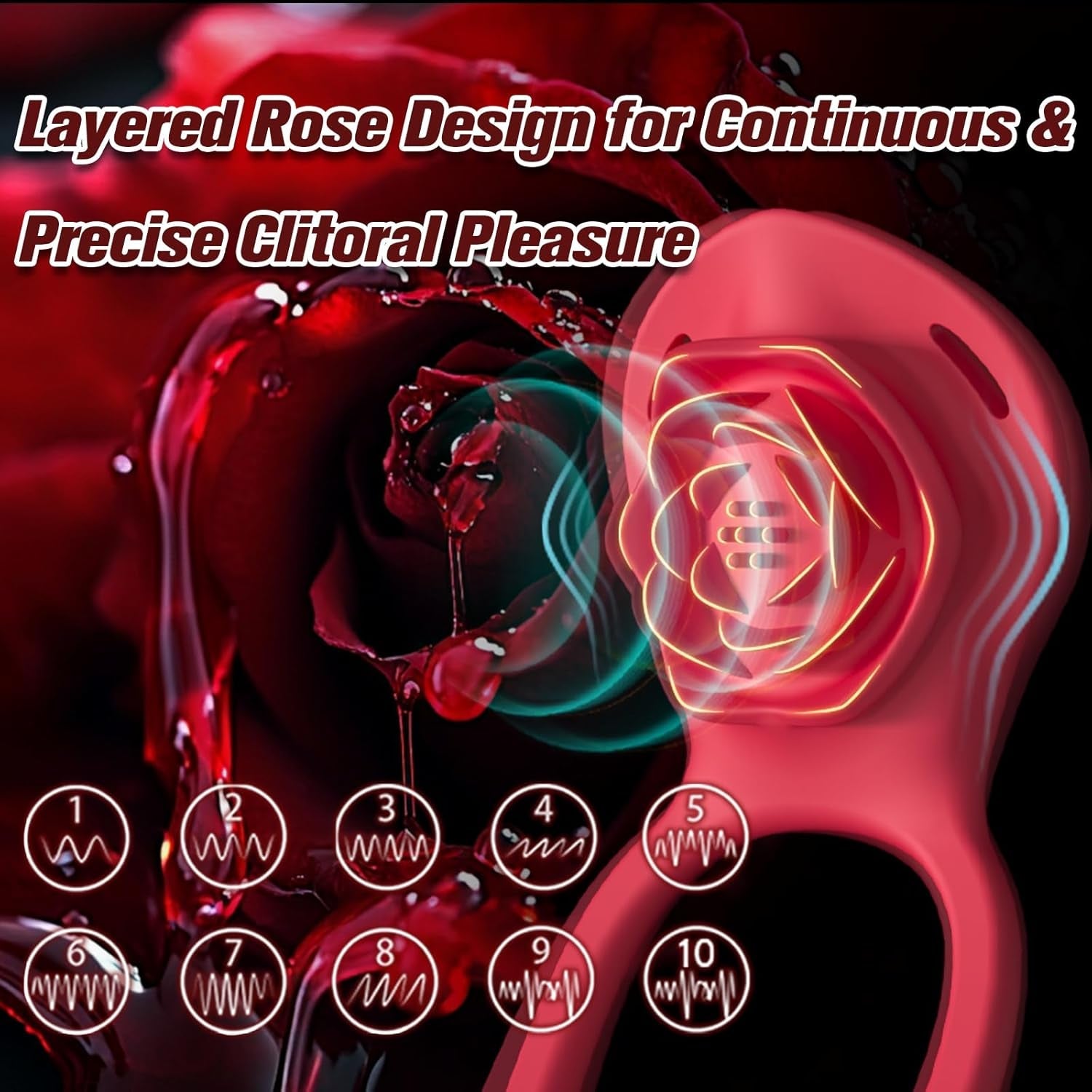 PetalLush Rose Couples Wearable Clitoral Vibrator - Vixen | Nova Network
