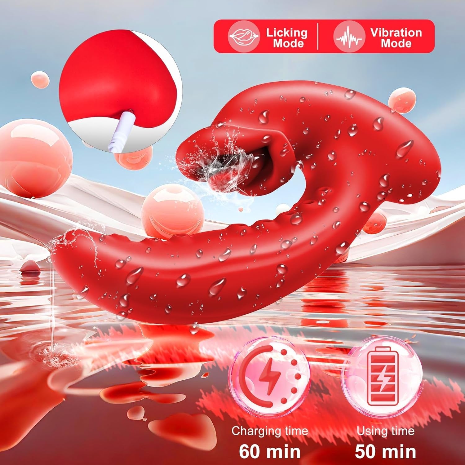 PetalNova Tongue & G - Spot Vibrator - Vixen | Nova Network