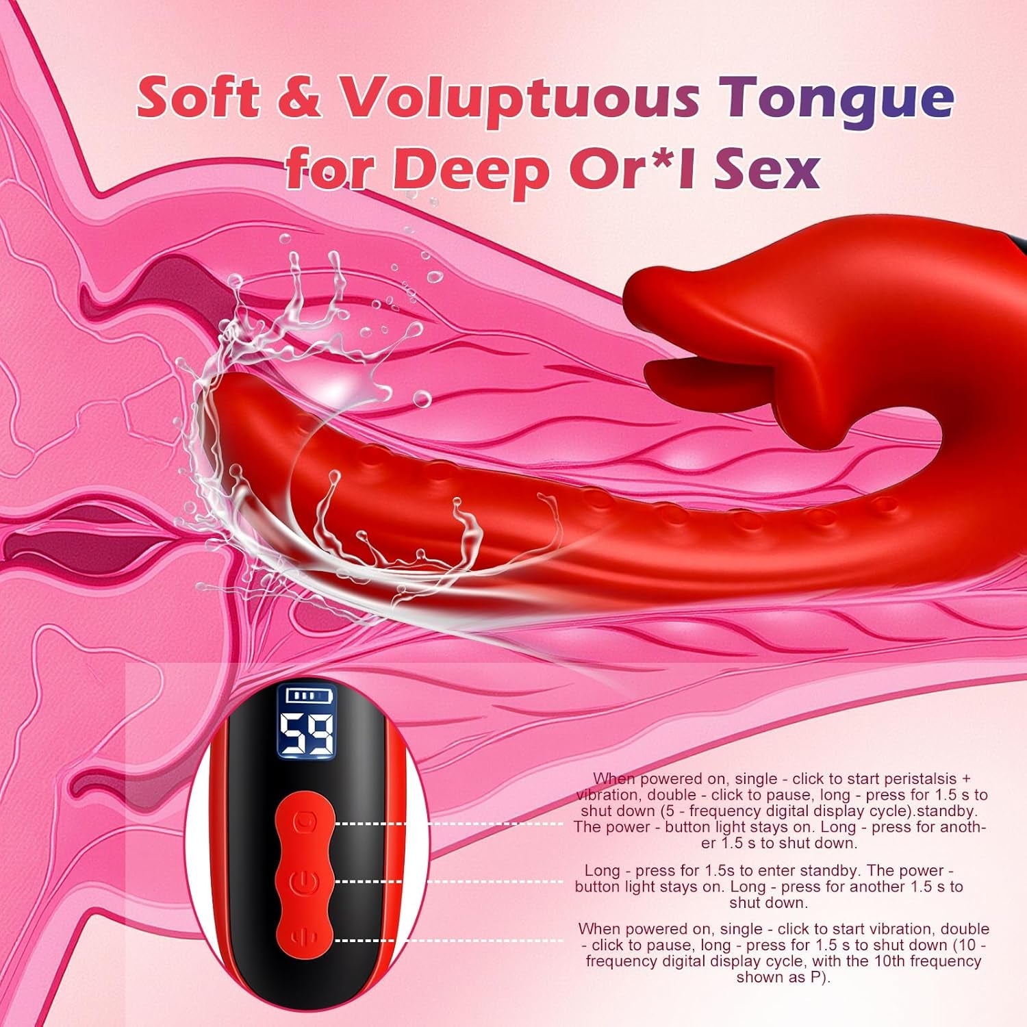 PetalNova Tongue & G - Spot Vibrator - Vixen | Nova Network