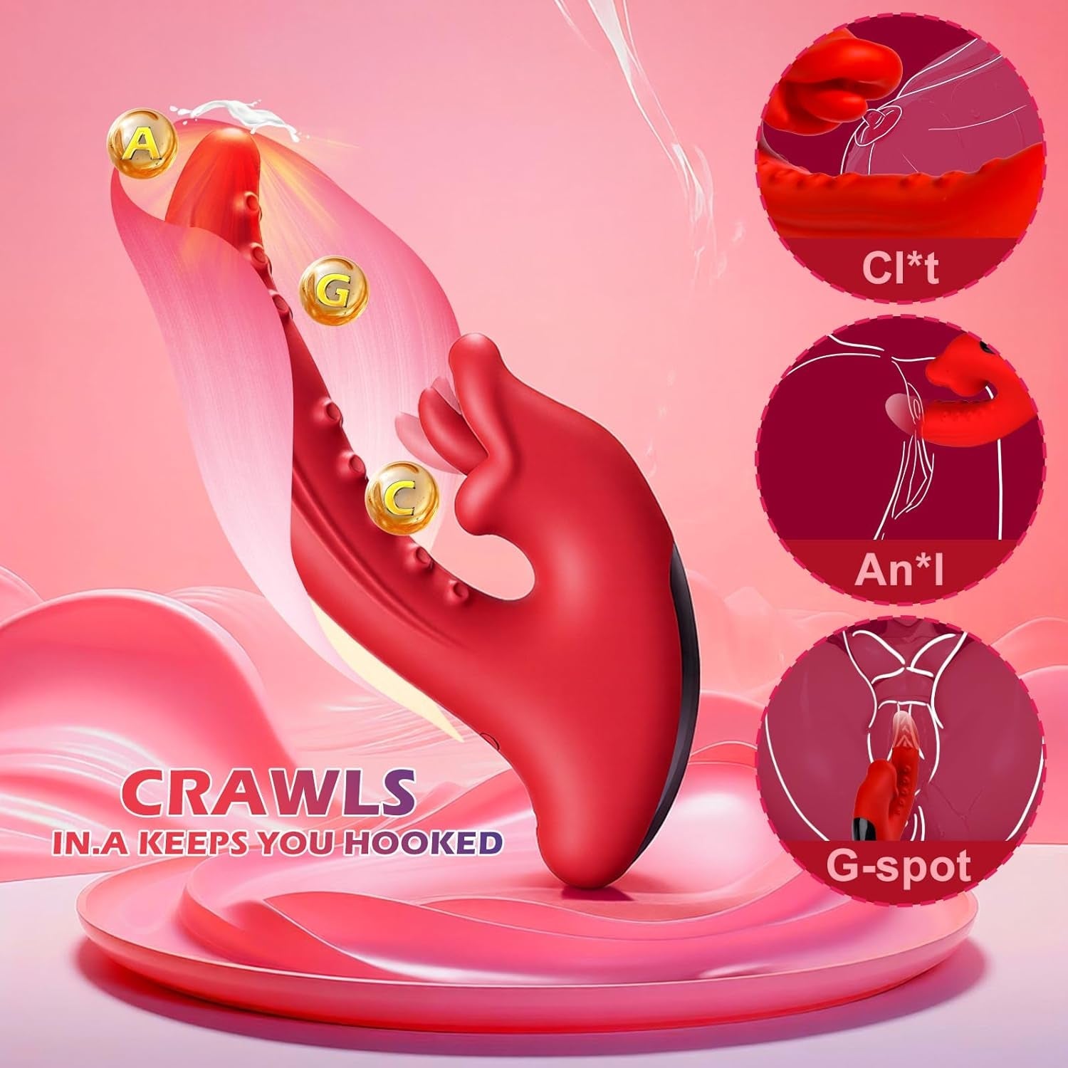 PetalNova Tongue & G - Spot Vibrator - Vixen | Nova Network