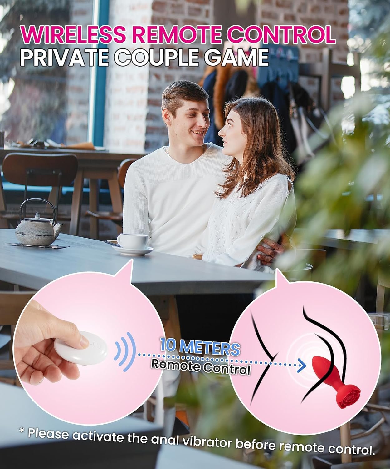 PetalOrbit Rose Anal Plug Vibrator - Vixen | Nova Network