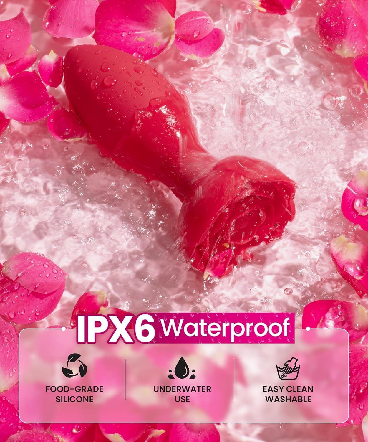 PetalOrbit Rose Anal Plug Vibrator - Vixen | Nova Network