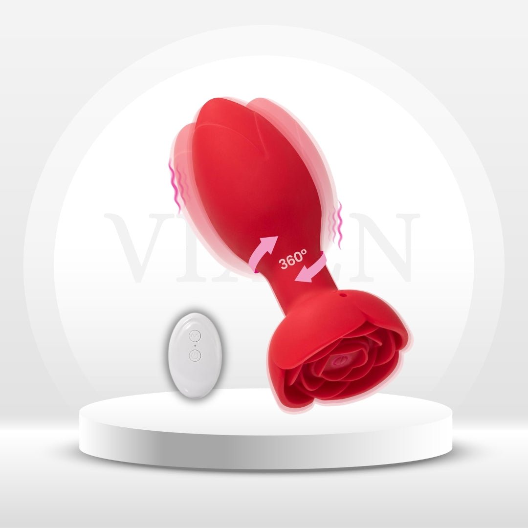 PetalOrbit Rose Anal Plug Vibrator - Vixen | Nova Network