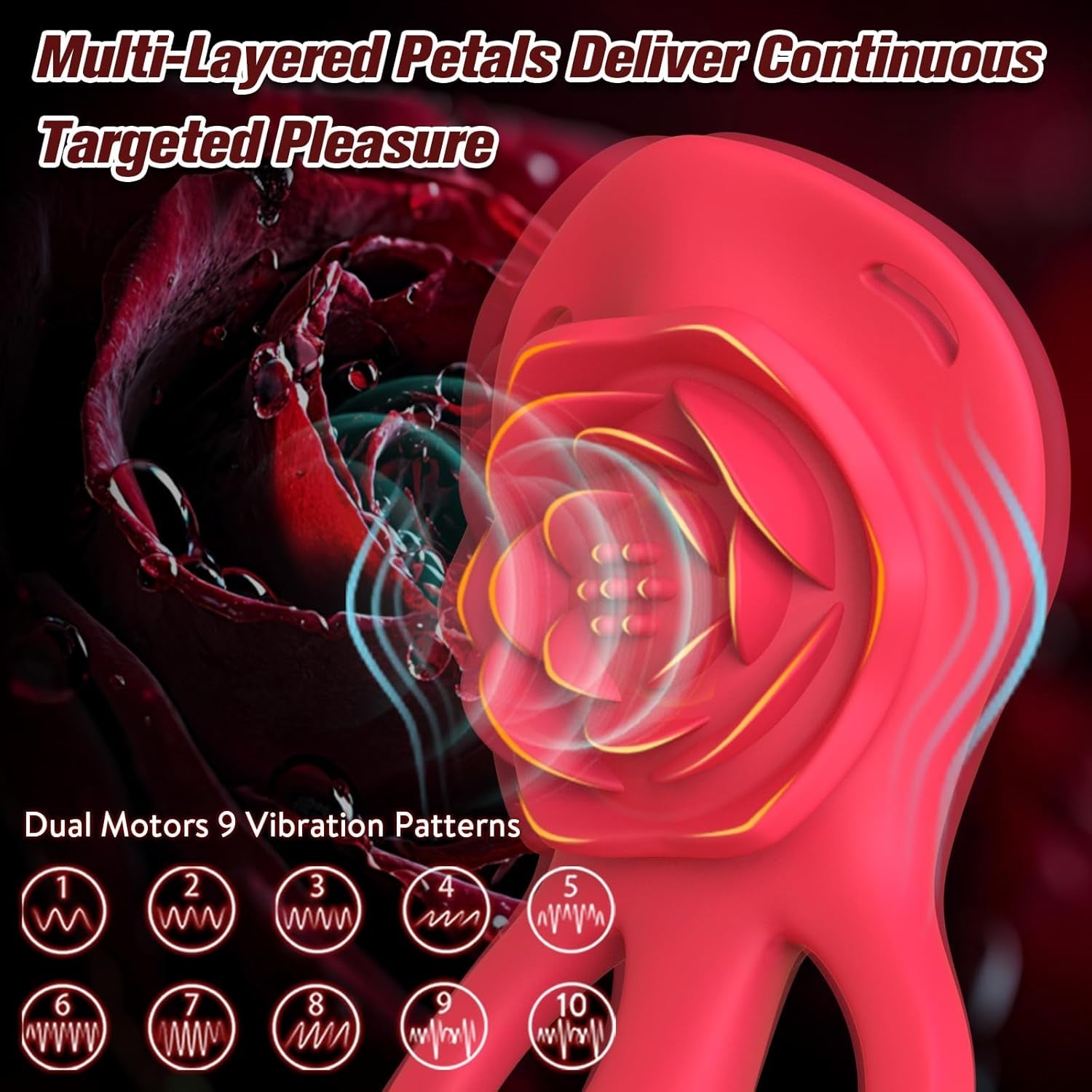 PetalPlay Wearable Couples Rose G - Spot Vibrator - Vixen | Nova Network