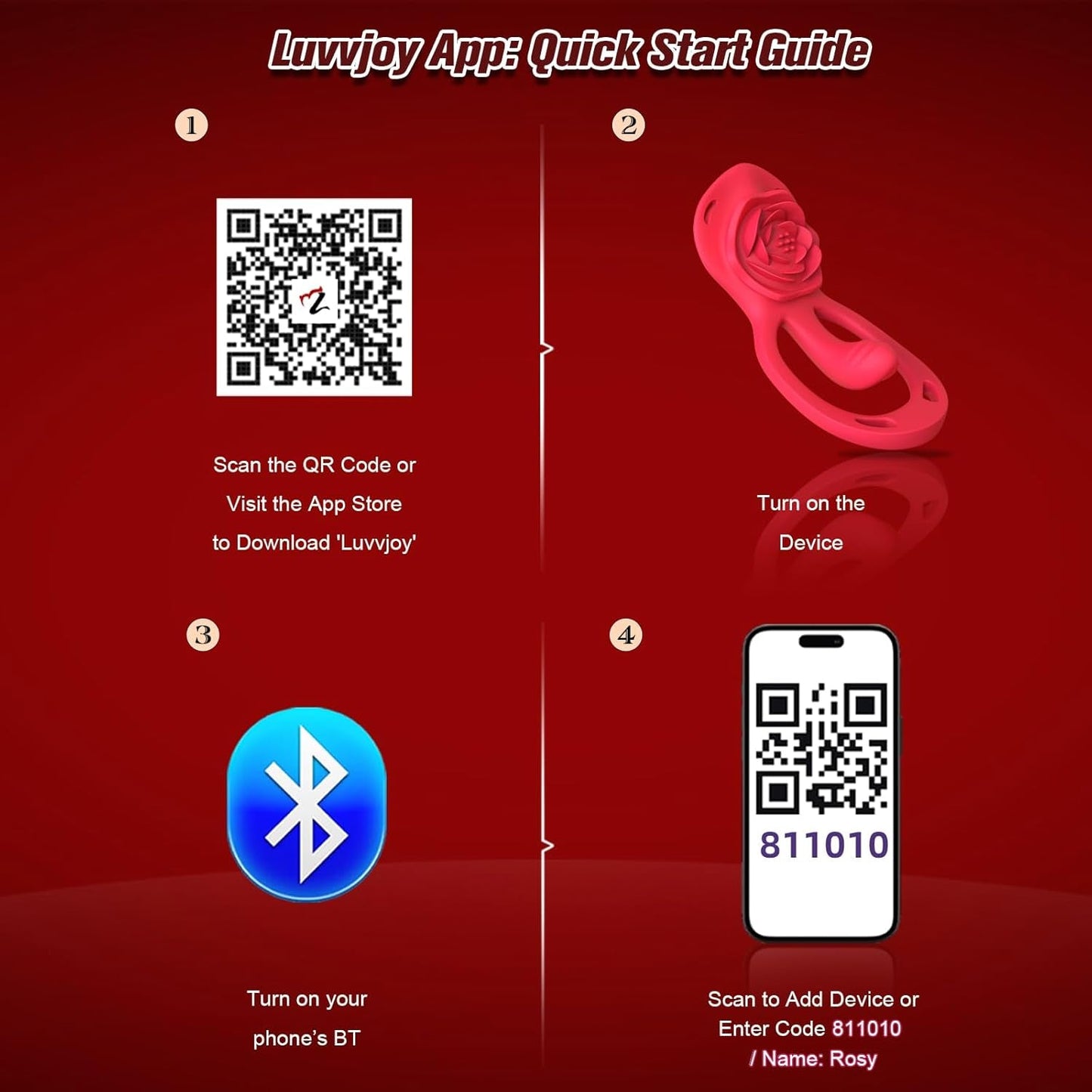 PetalPlay Wearable Couples Rose G - Spot Vibrator - Vixen | Nova Network
